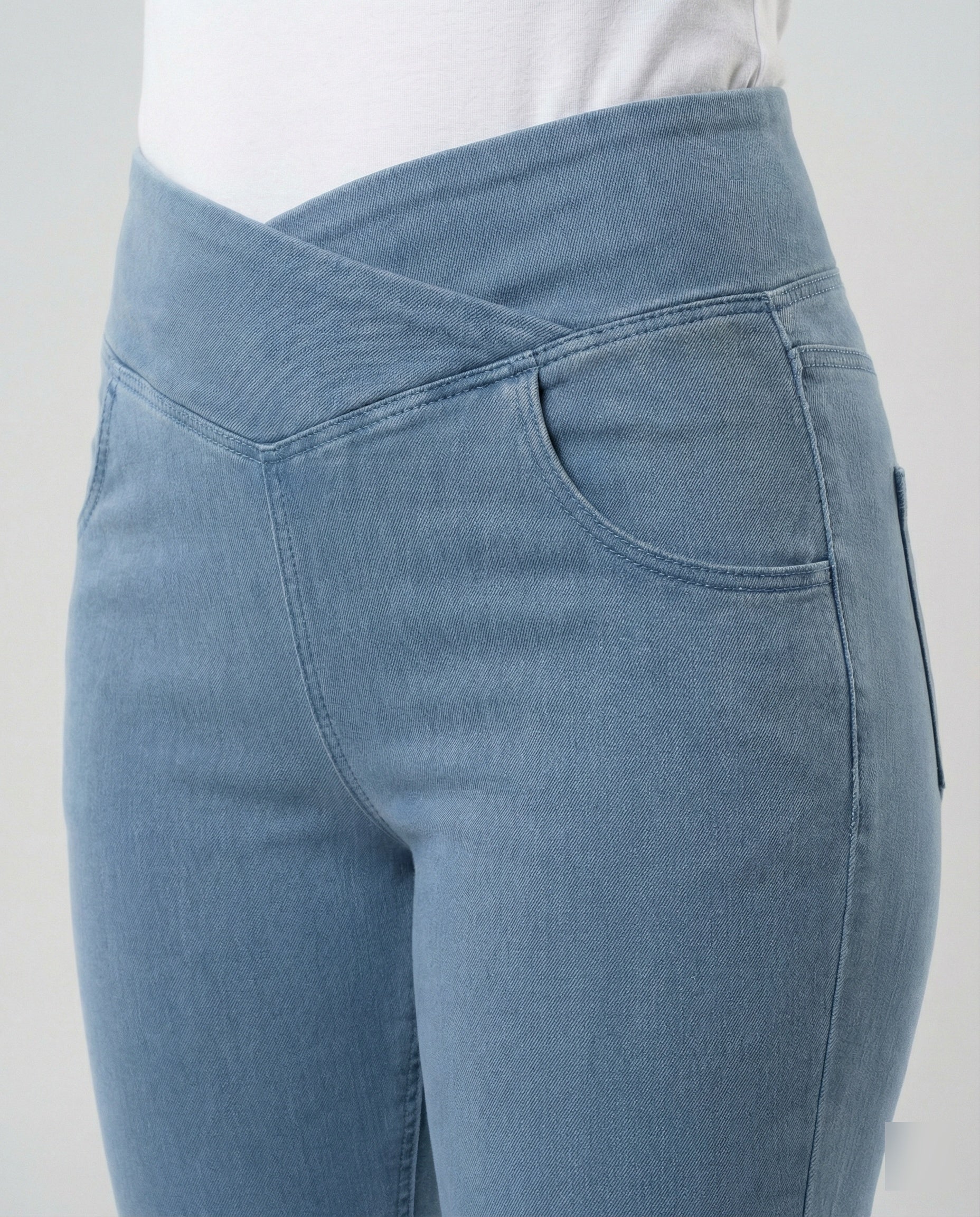 Damen Schlaghose High Waist aus Stretch Denim - Image 2