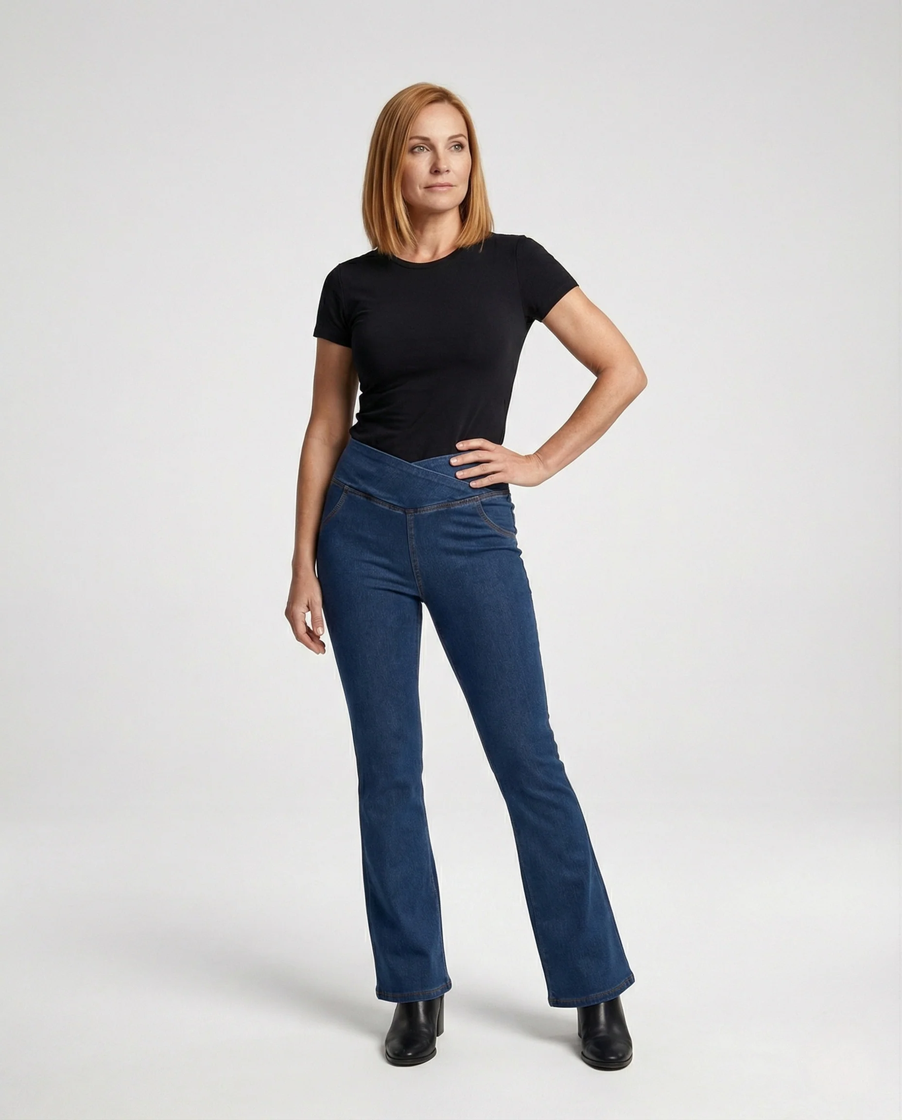 Damen Schlaghose High Waist Jersey