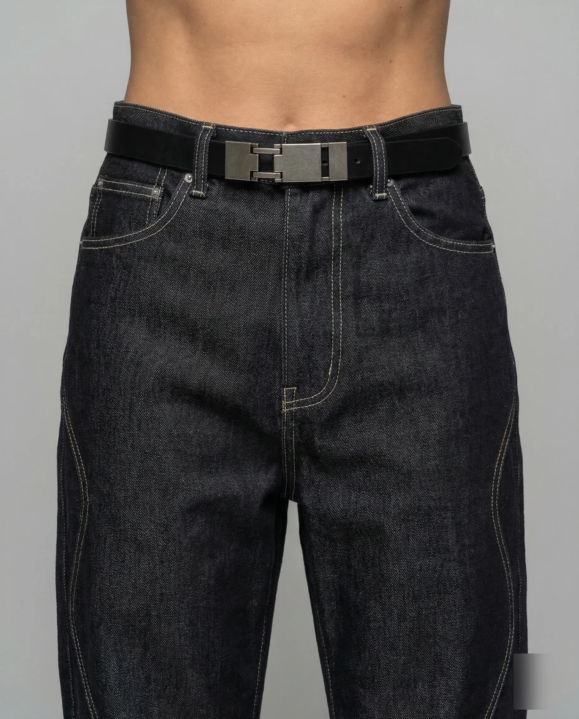 Damen Jeans Weit Stickerei - Image 3