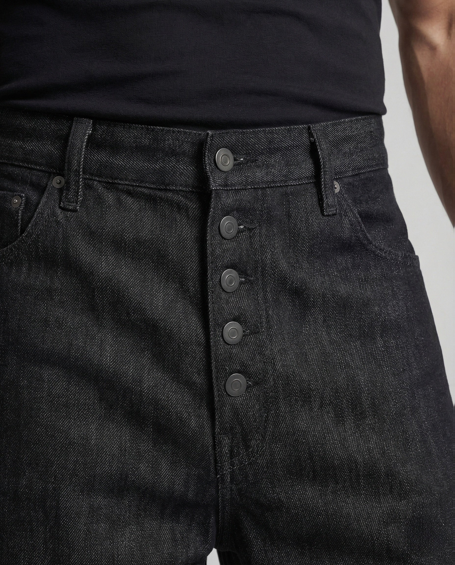 Damen Palazzo Hose mit Knopfleiste - Image 4