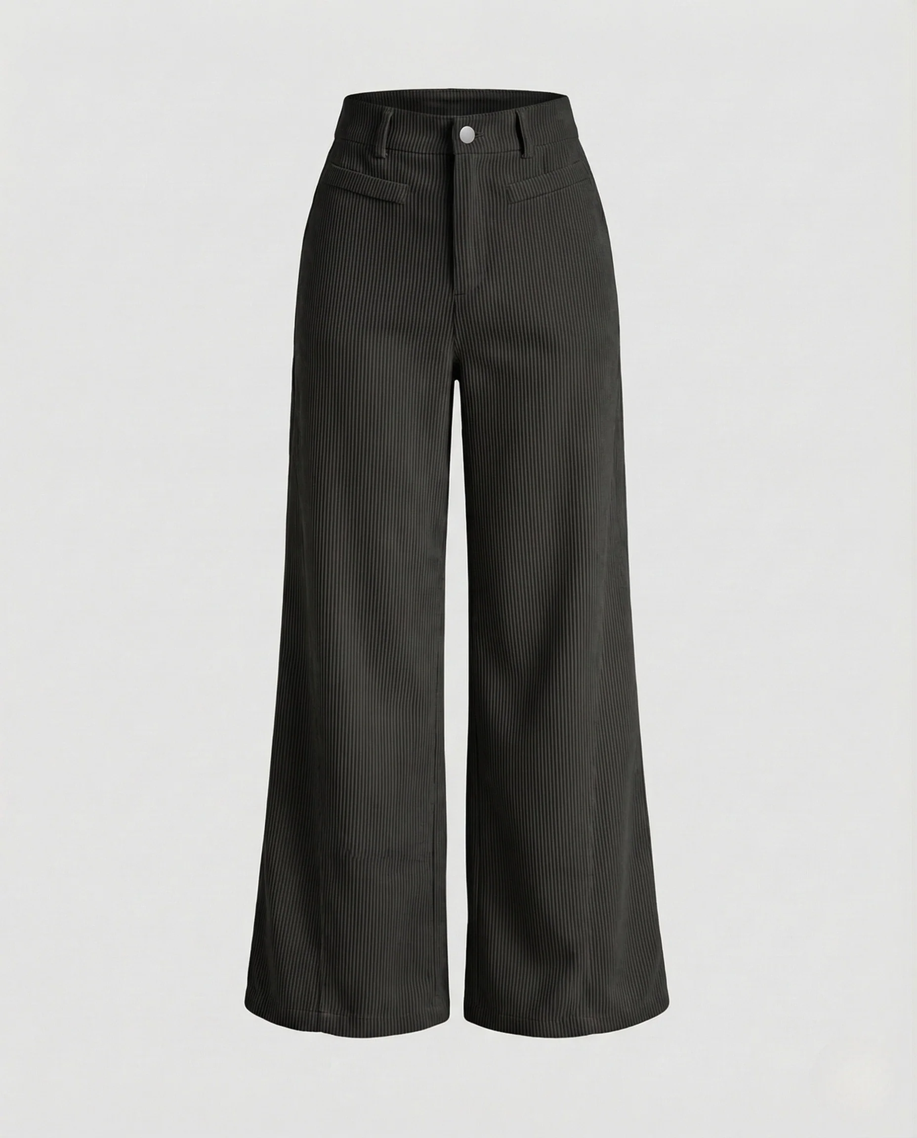 Damen Palazzo Hose Nadelstreifen Weit - Image 8