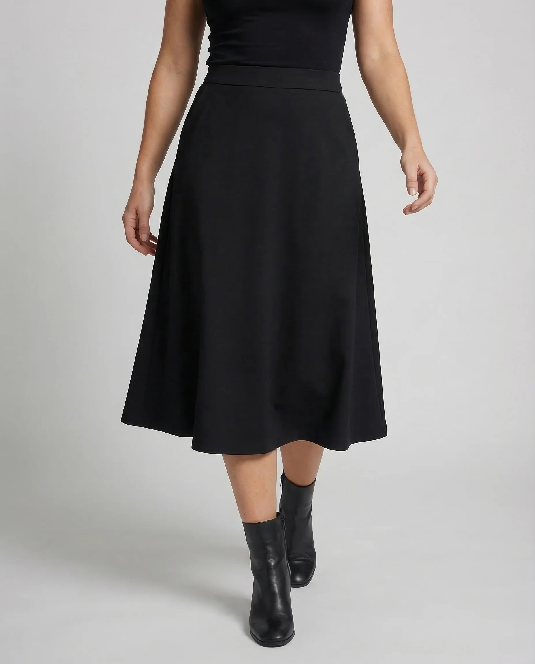 Damen Midirock A Linie High Waist - Image 2