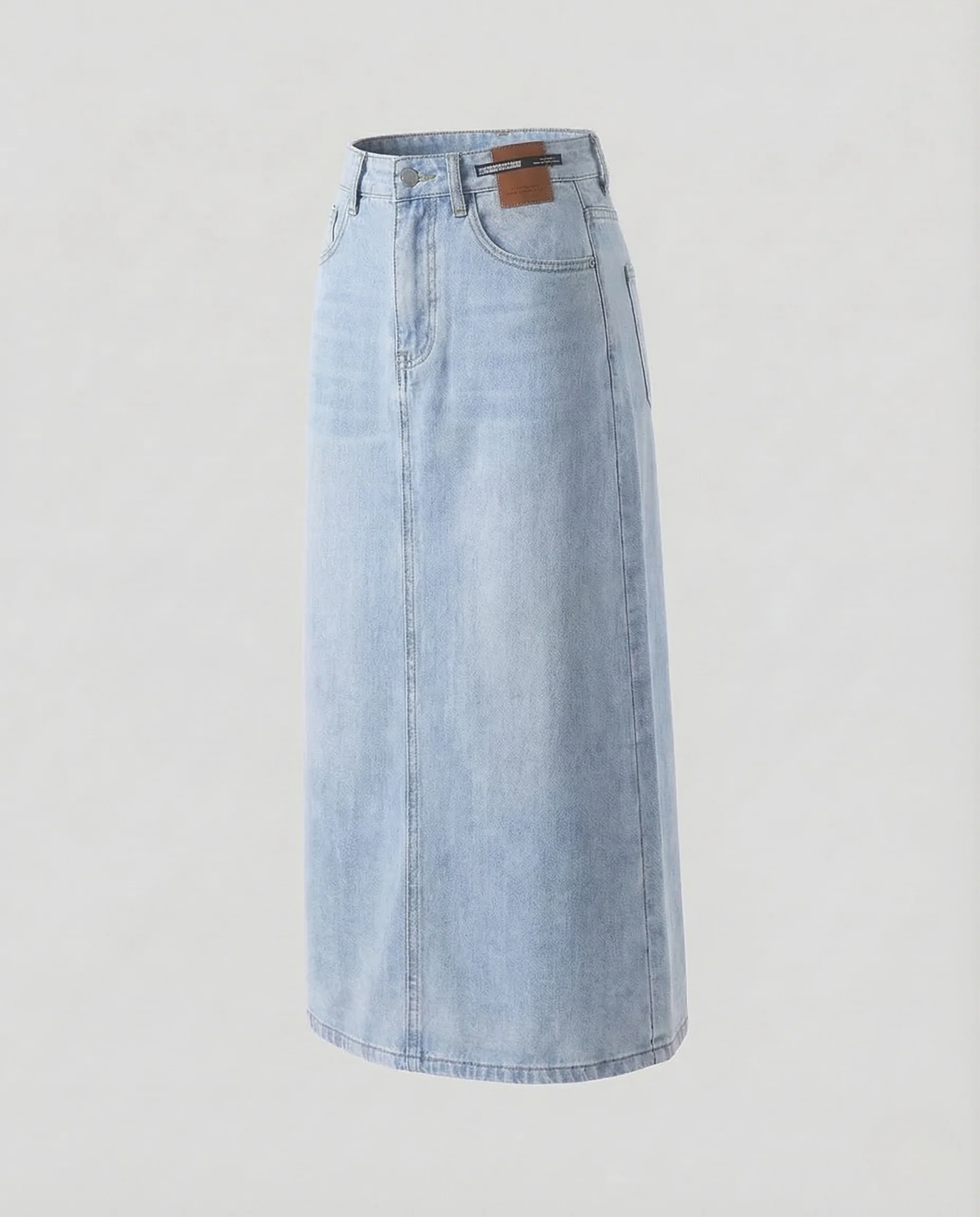 Damen Jeans Midirock Schlitz - Image 6