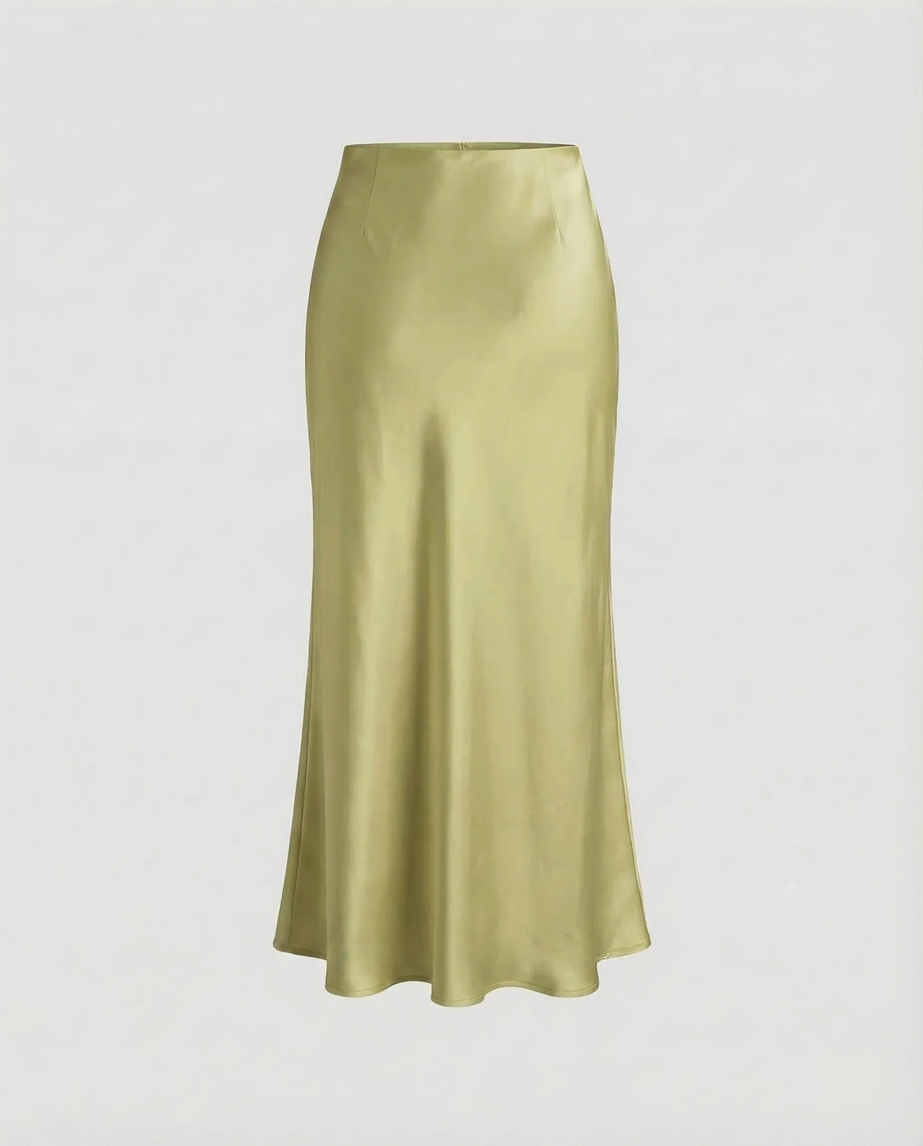 Damen Midirock Satin High Waist - Image 10