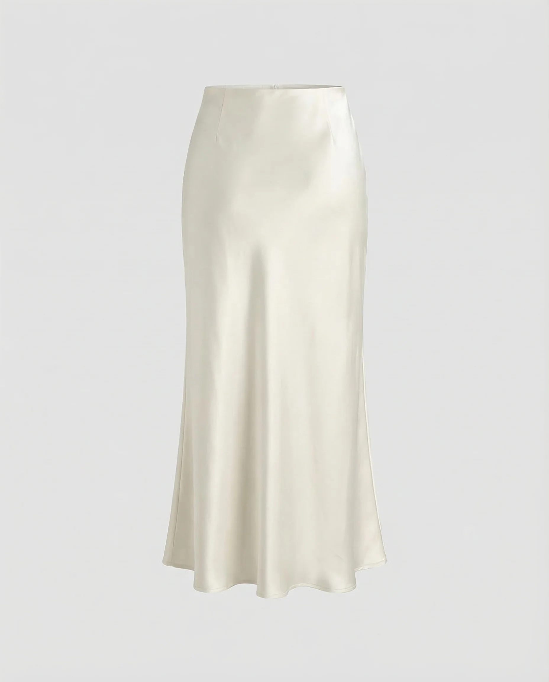 Damen Midirock Satin High Waist - Image 4