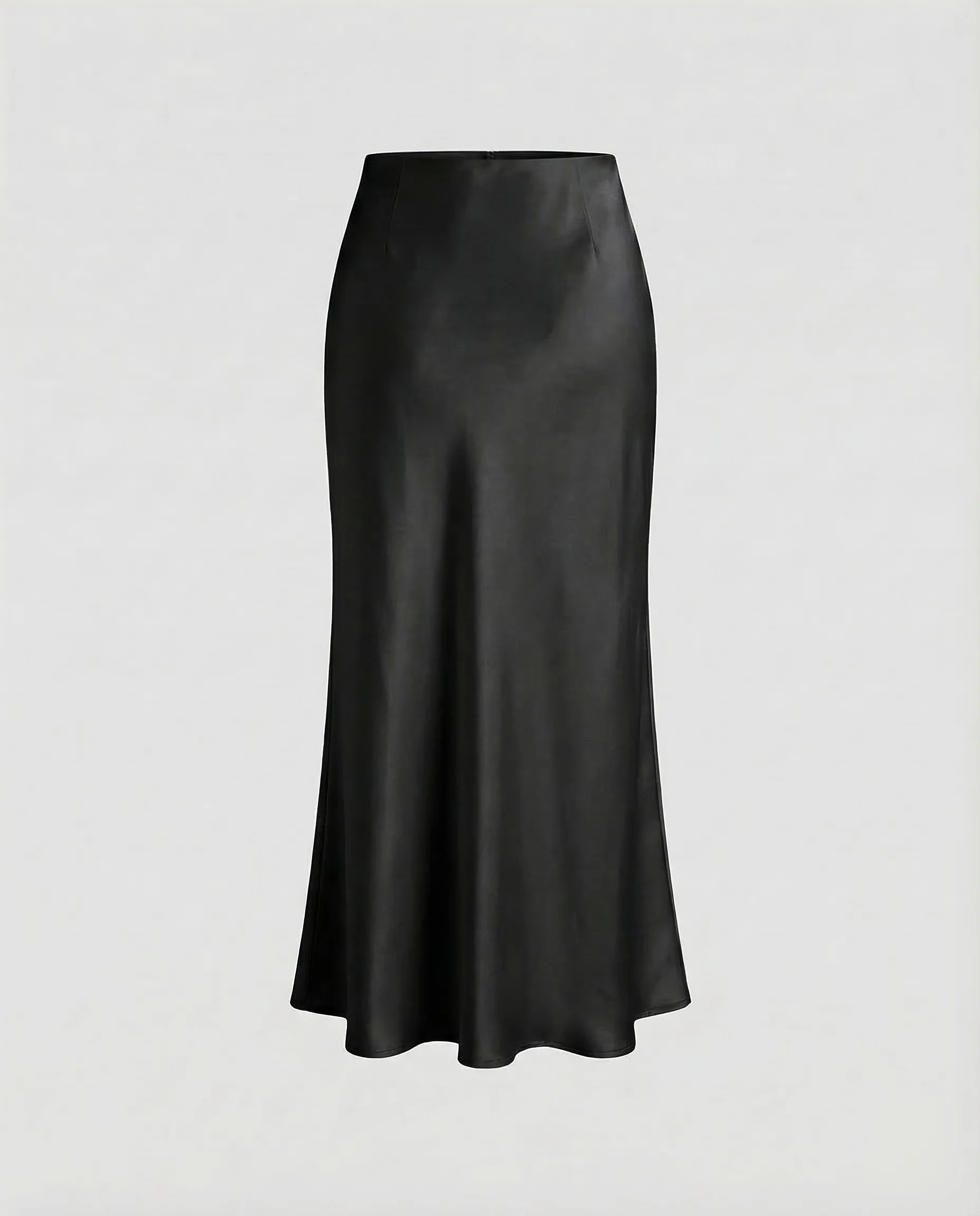 Damen Midirock Satin High Waist - Image 5