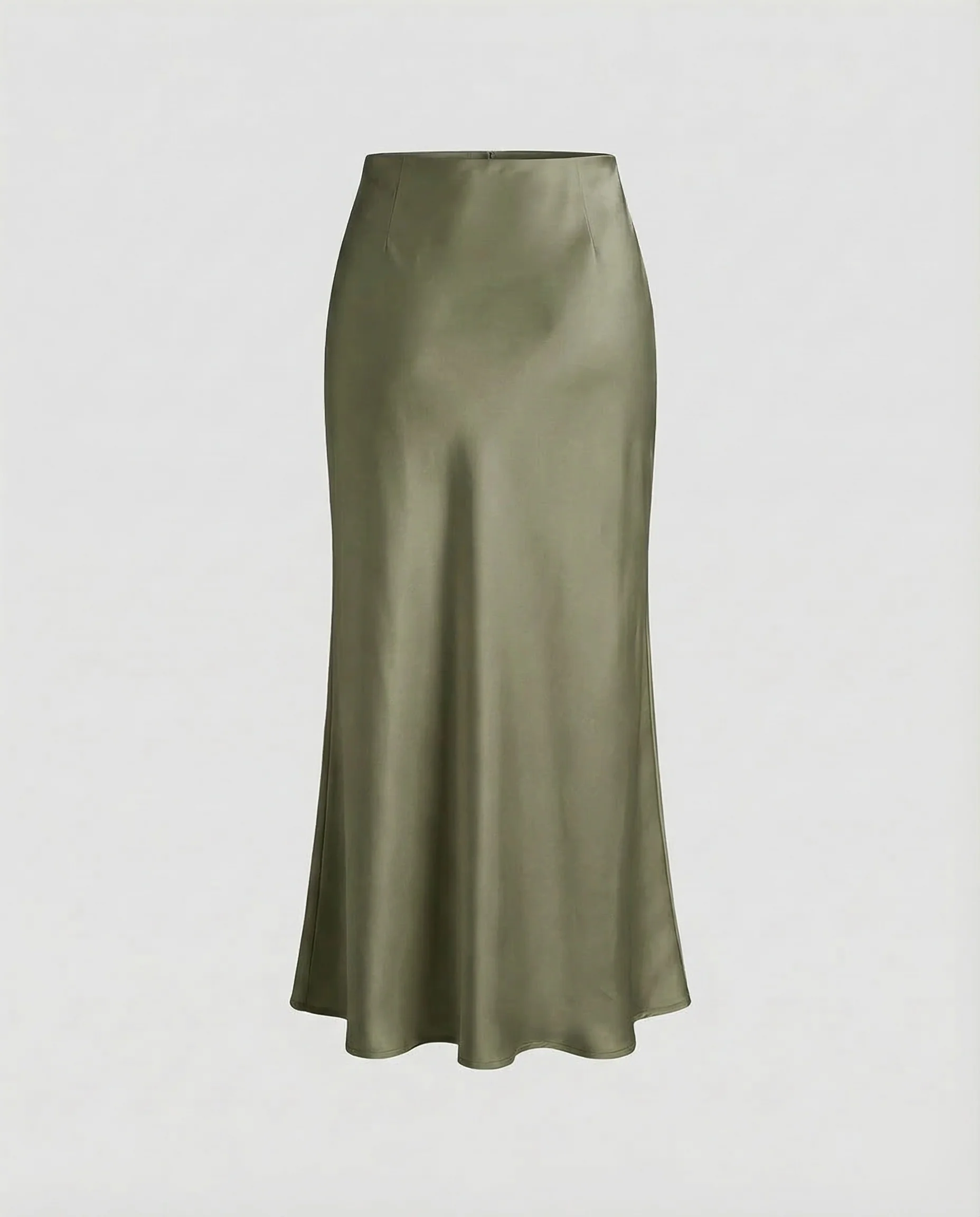 Damen Midirock Satin High Waist - Image 9