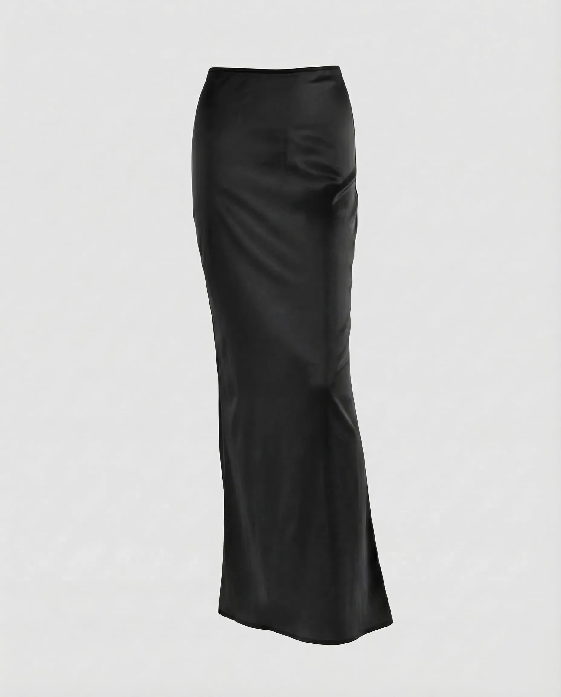 Damen Satin Maxirock Säule - Image 7