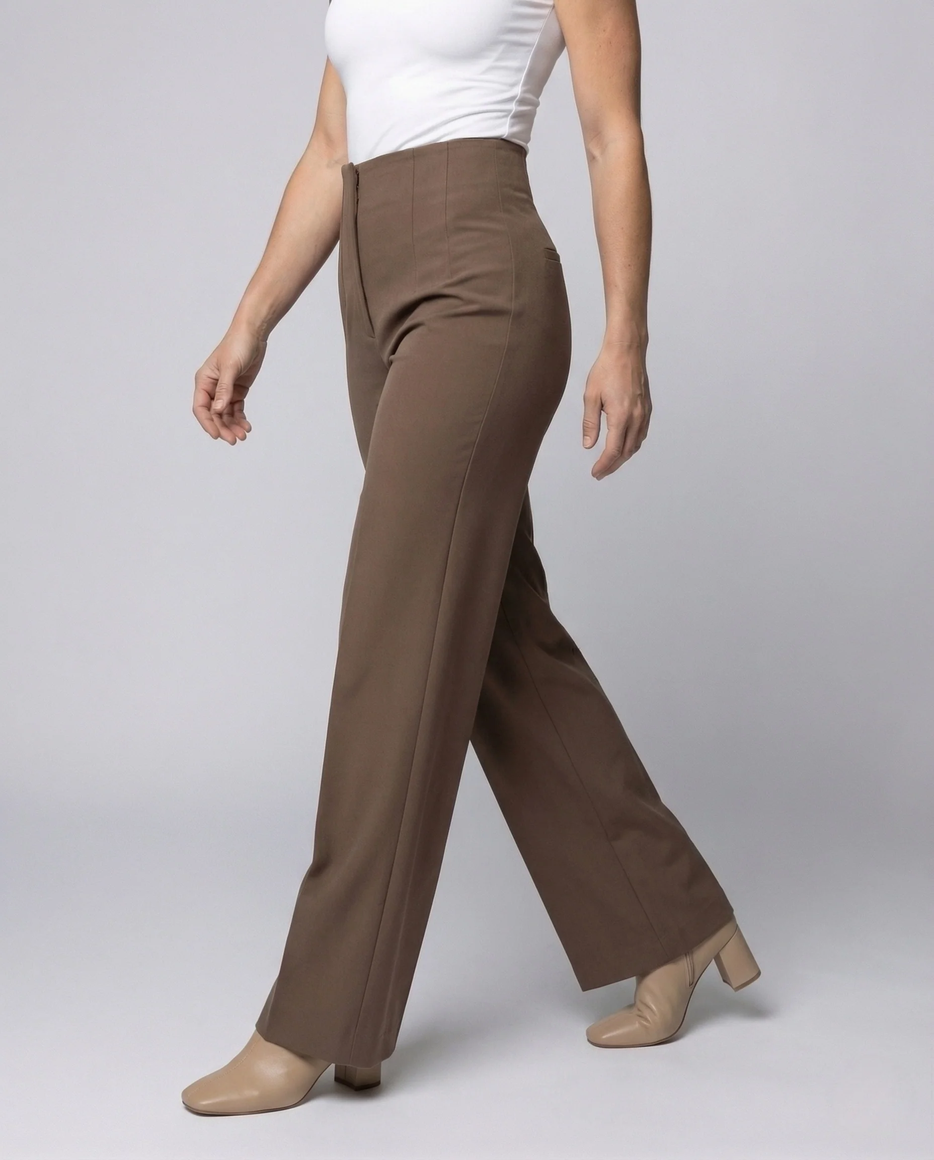 Damen Bundfaltenhose High Waist - Image 2