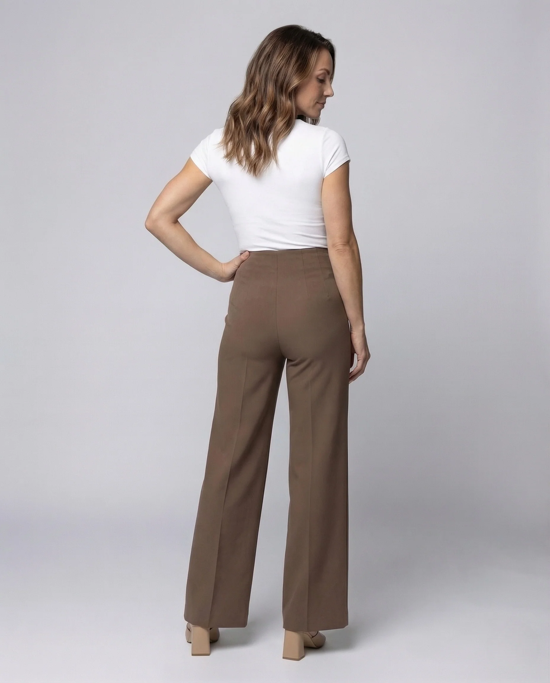 Damen Bundfaltenhose High Waist - Image 4