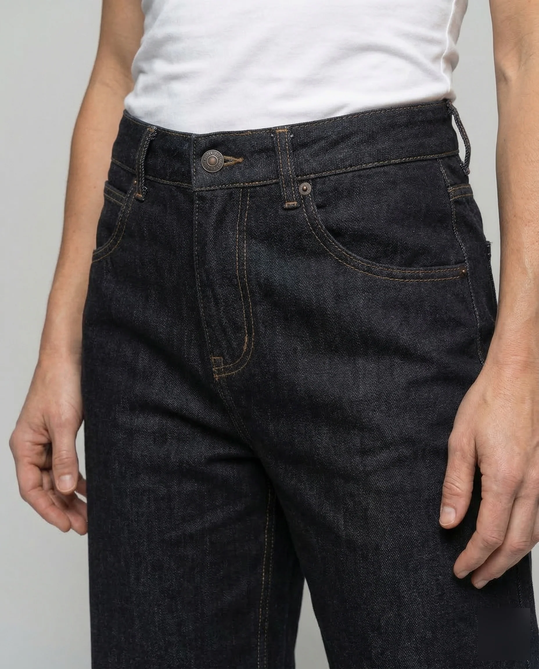 Damen Jeanshose Weit High Waist - Image 3