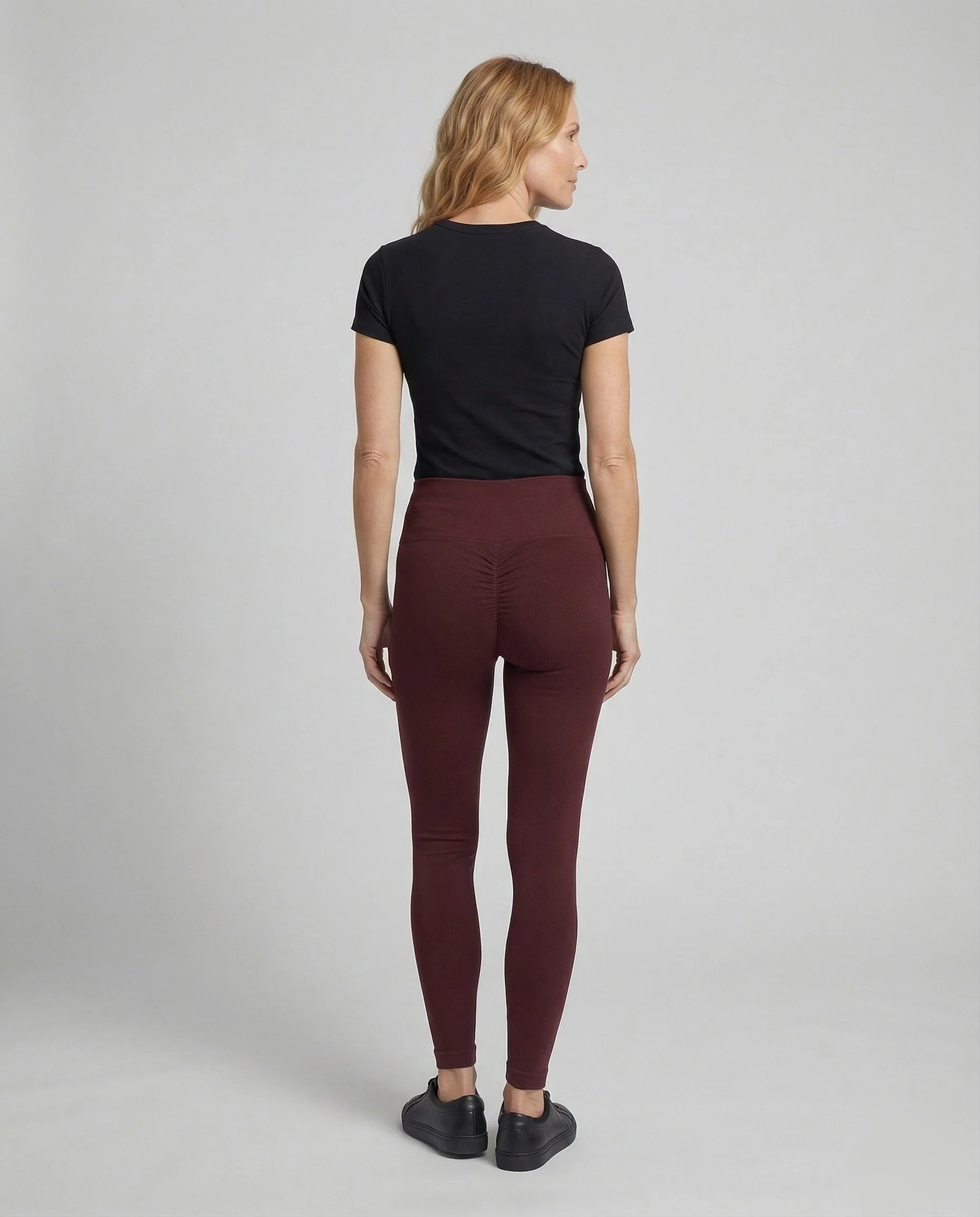 Damen Sportleggings Nahtlos Kompression - Image 4