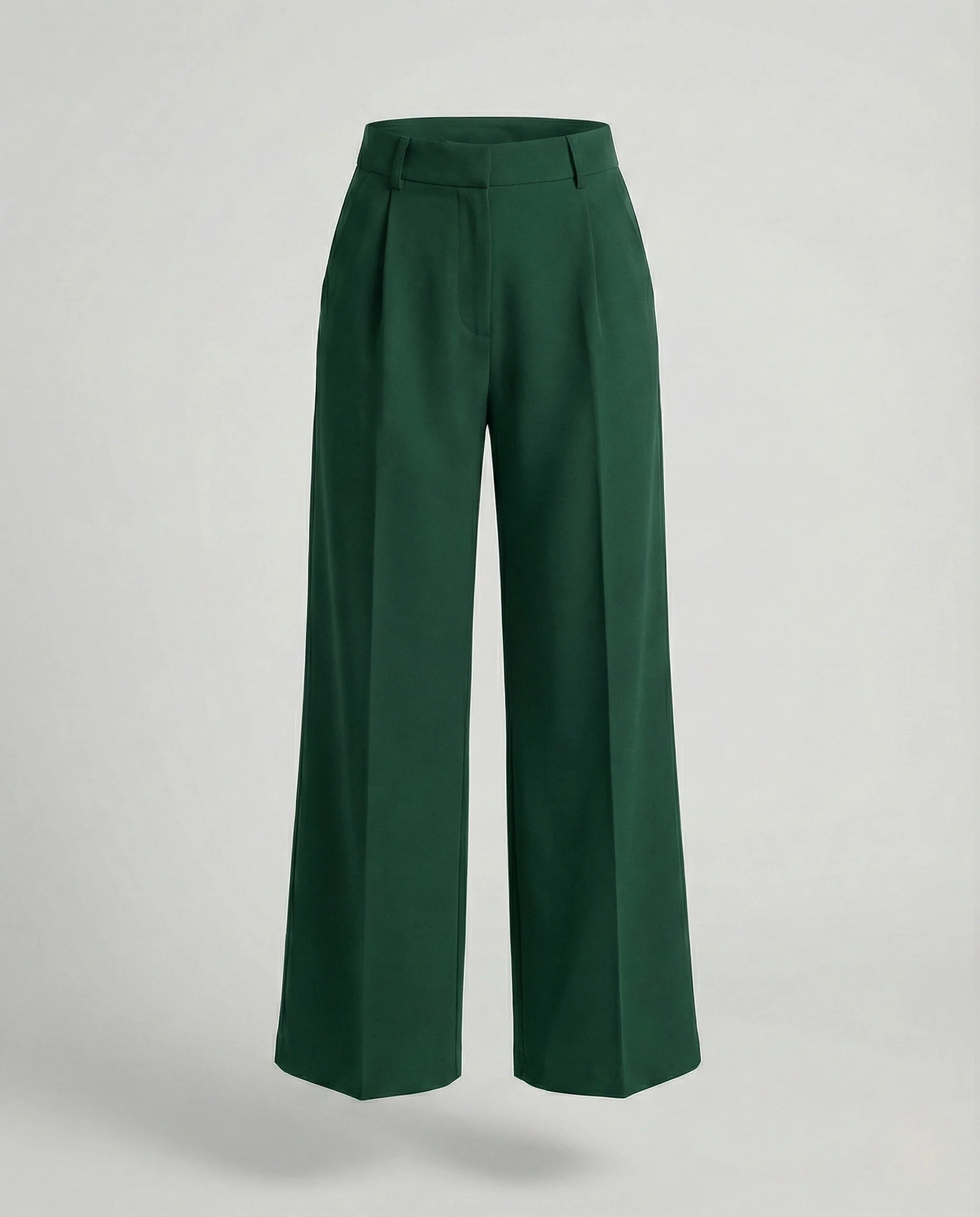 Damen Hochtaillierte Palazzohose mit Bügelfalte - Image 14