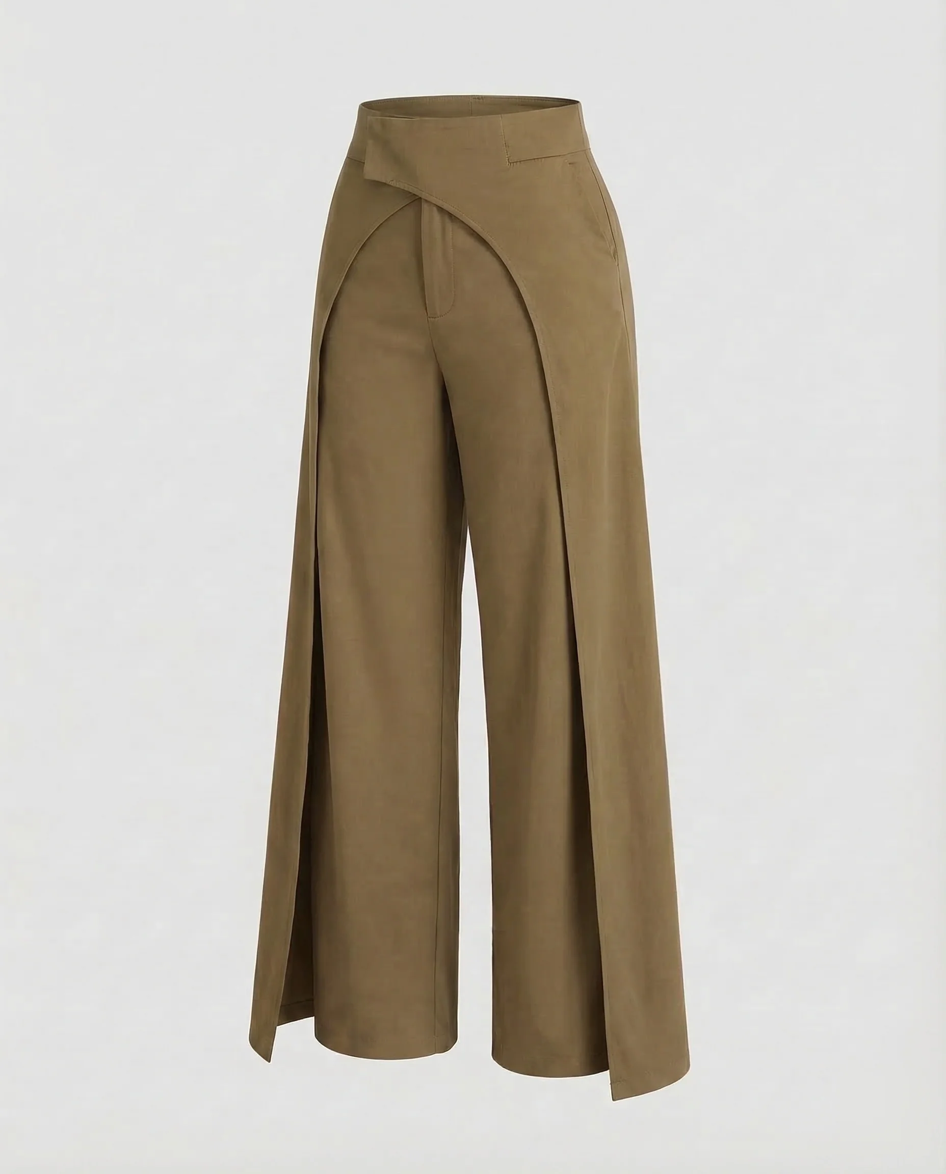 Damen Palazzo Hose High Waist Wickel - Image 7