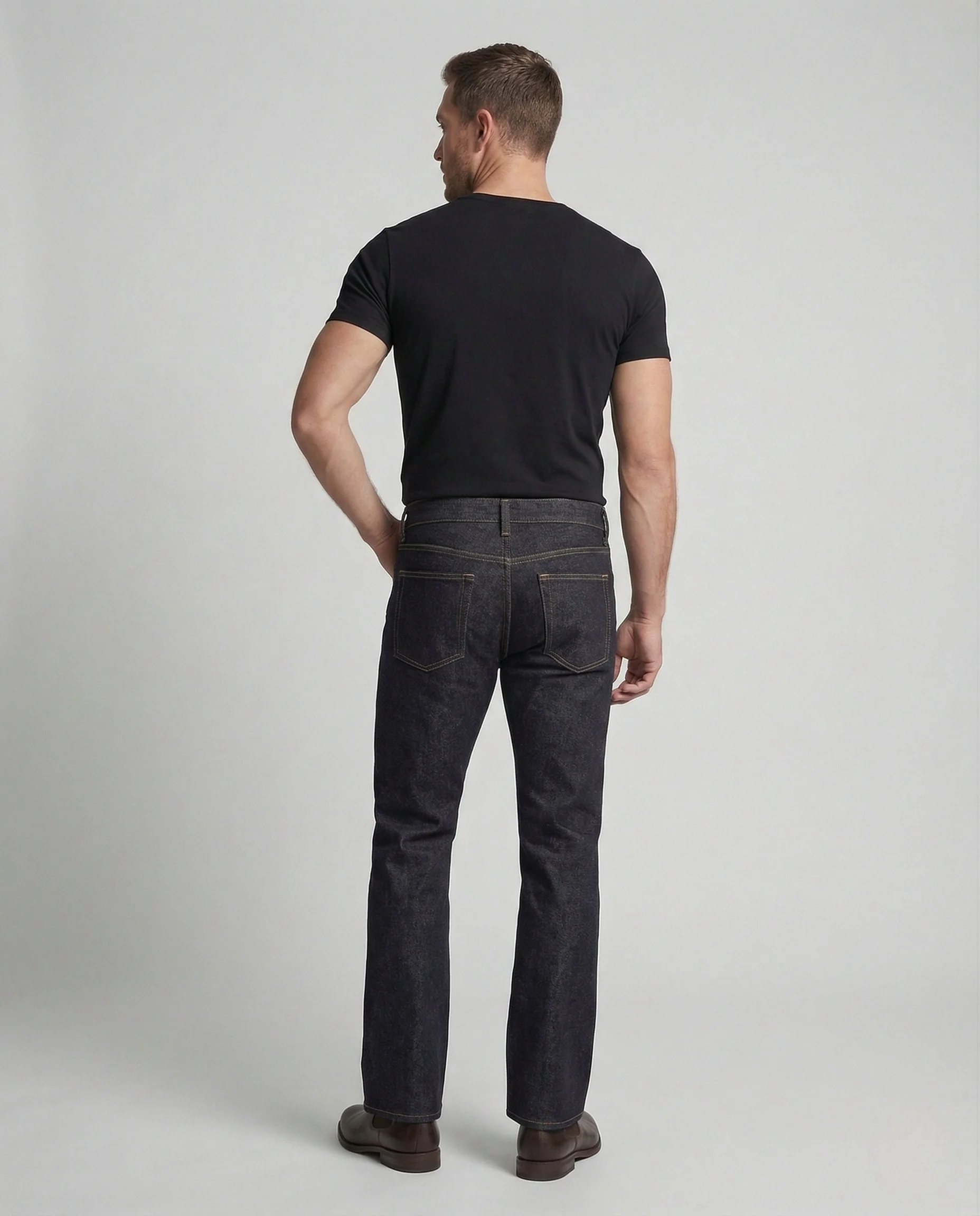 Damen High Waist Schlagjeans - Image 3