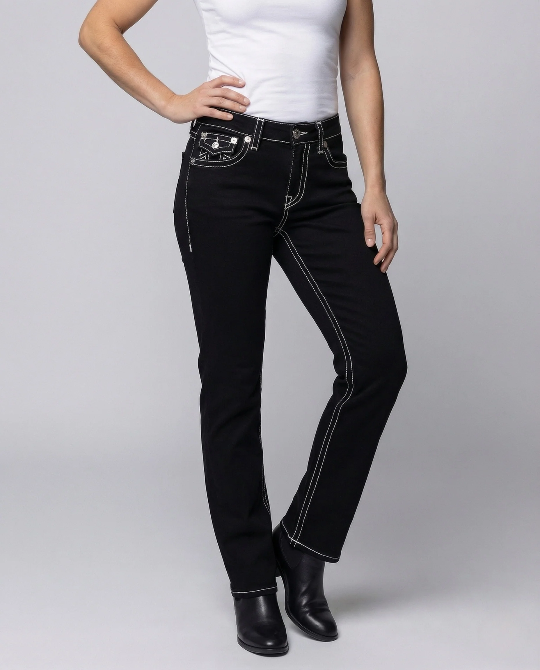 Damen Jeans Slim High Waist - Image 2