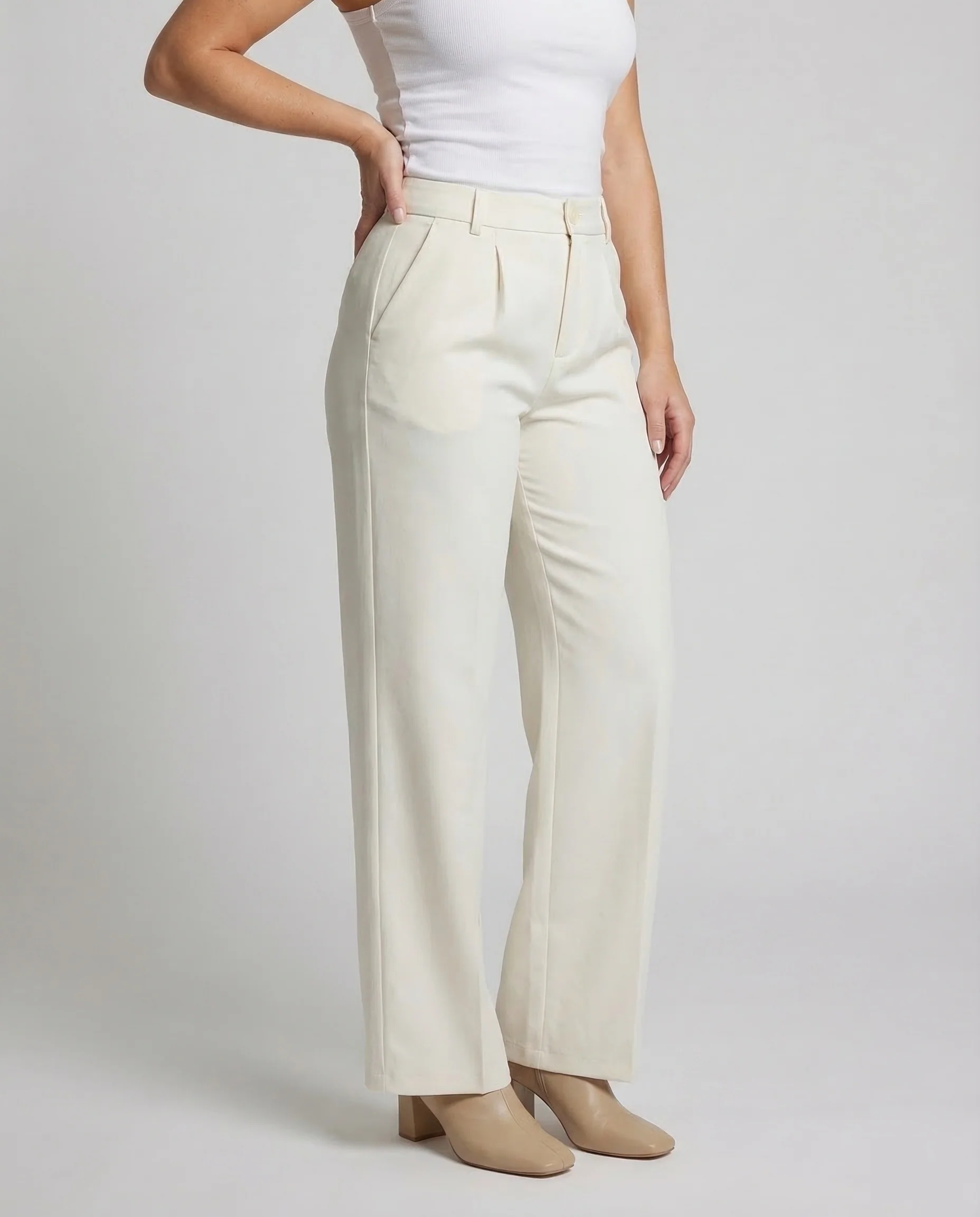 Damen Stoffhose High Waist Tapered - Image 2