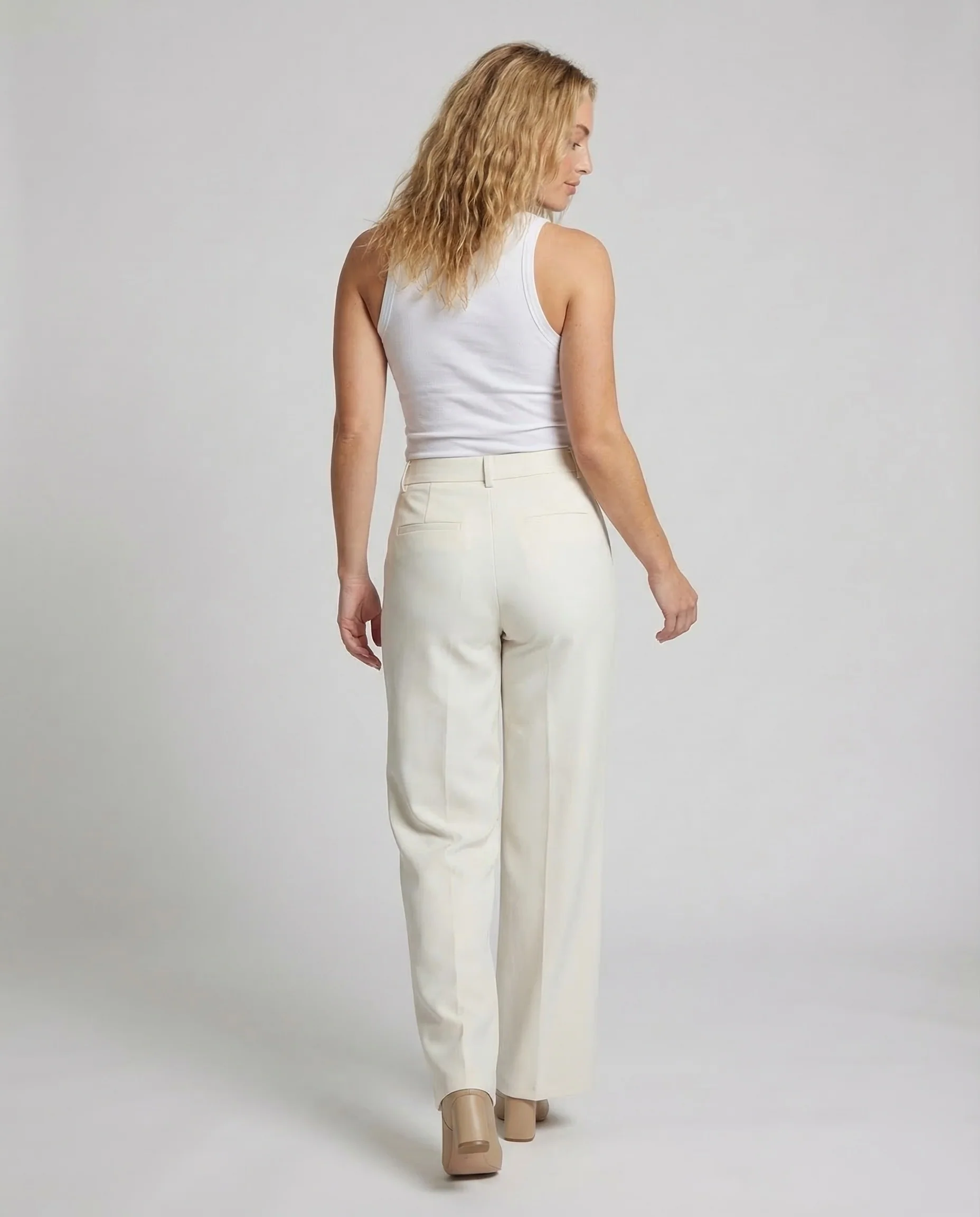 Damen Stoffhose High Waist Tapered - Image 4