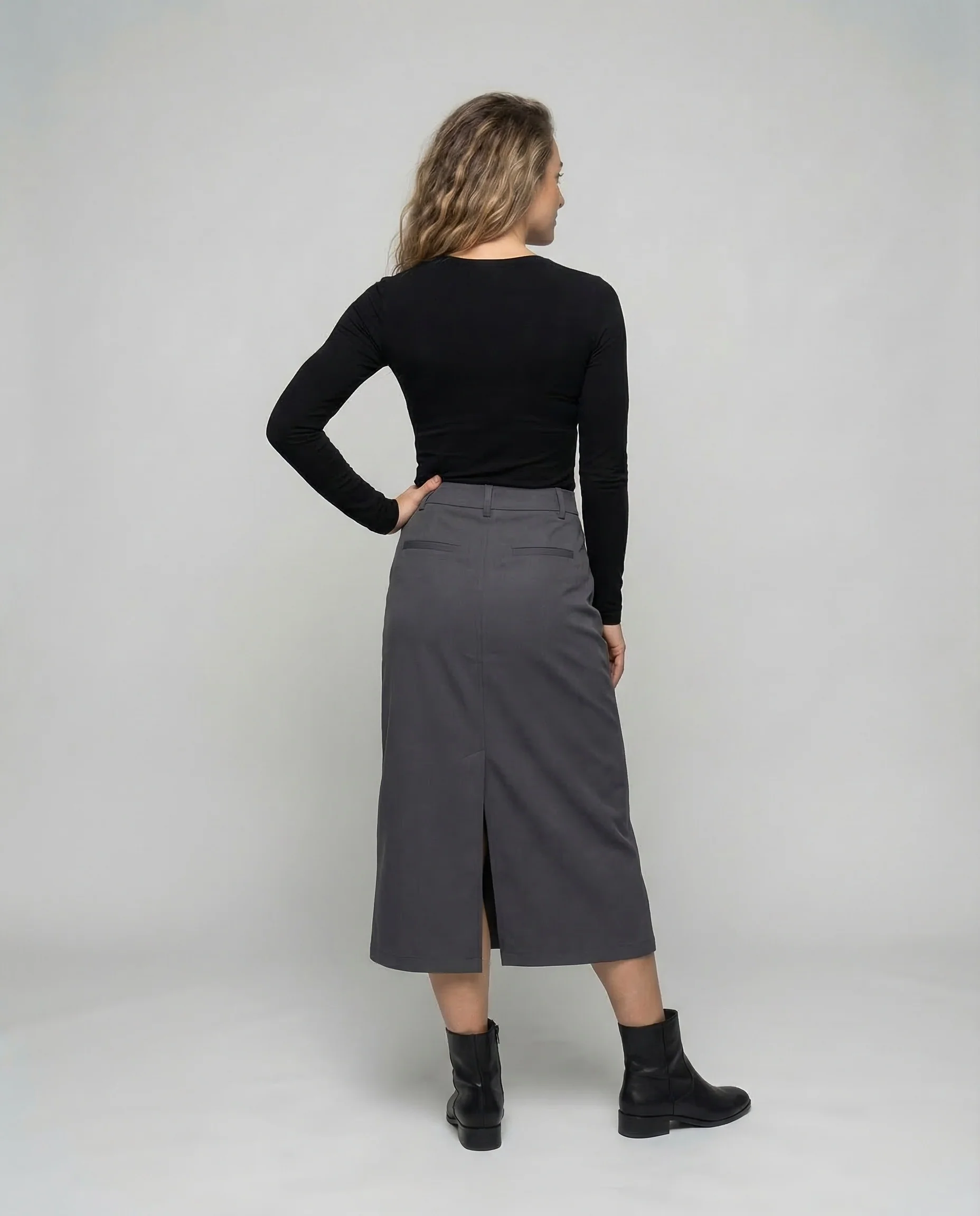 Damen Midirock Schlitz - Image 4