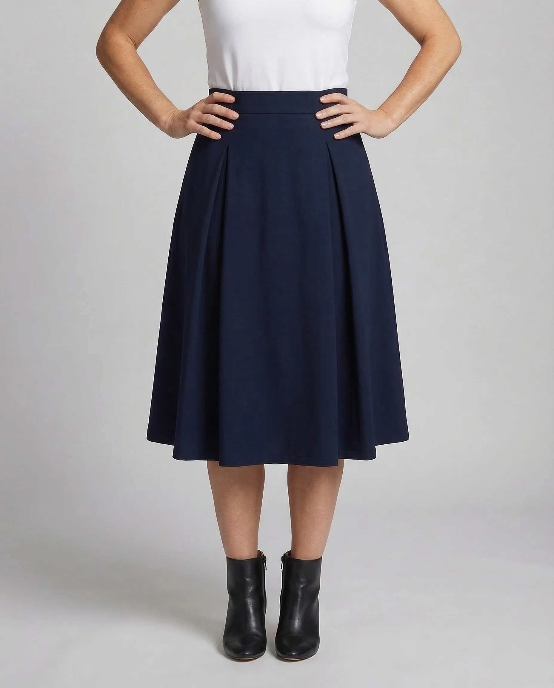 Damen Midirock Kellerfalten - Image 2