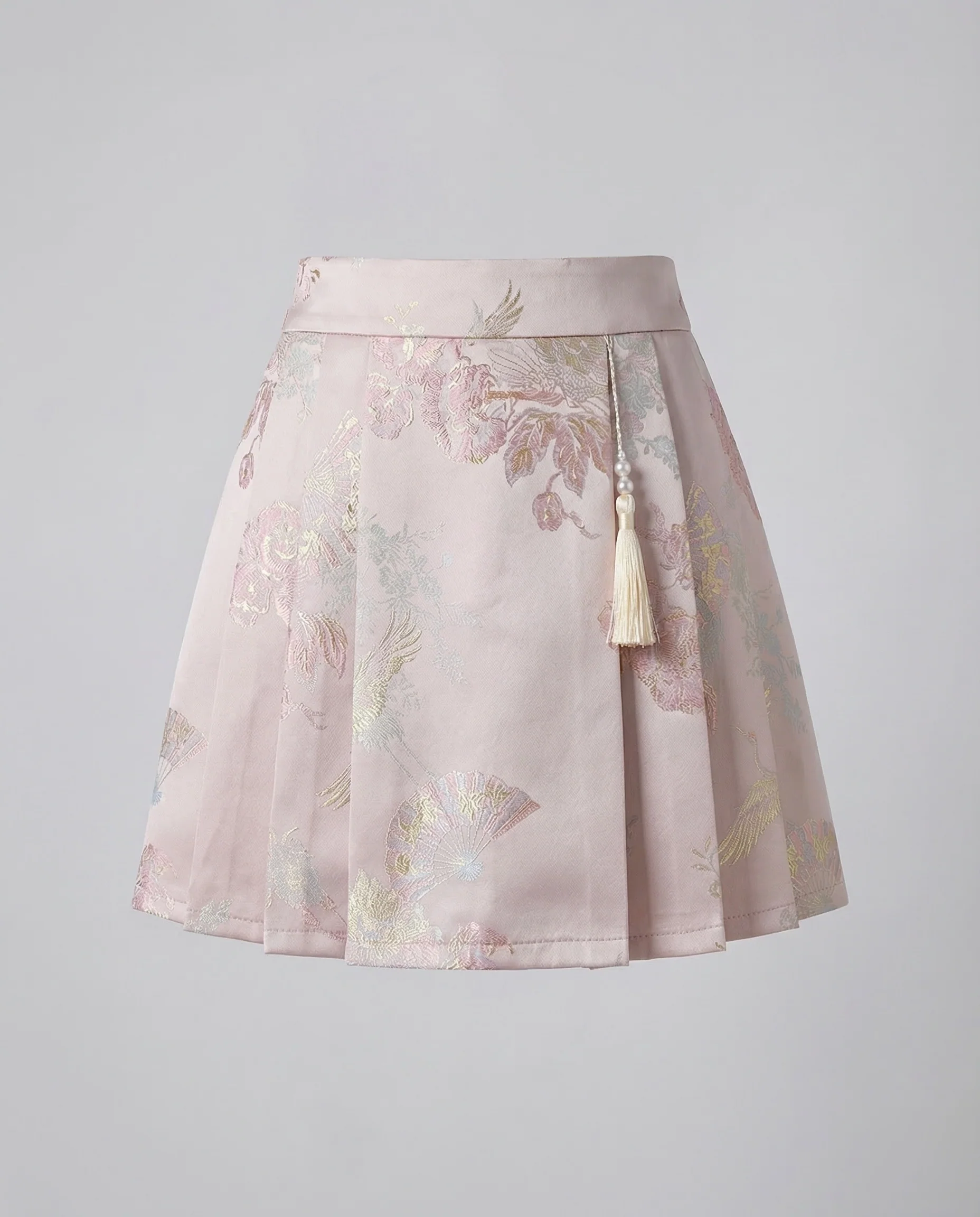 Damen Plissee Minirock Jacquard - Image 5