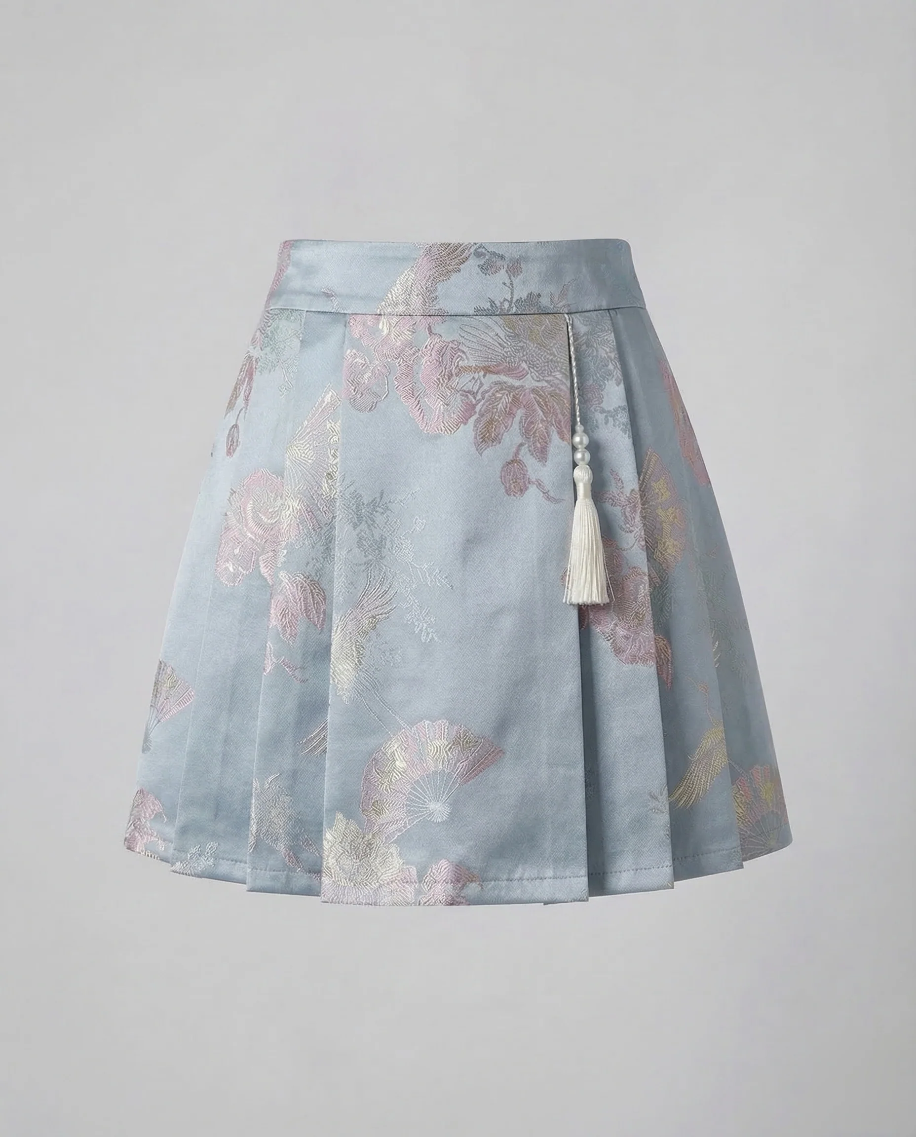Damen Plissee Minirock Jacquard - Image 6