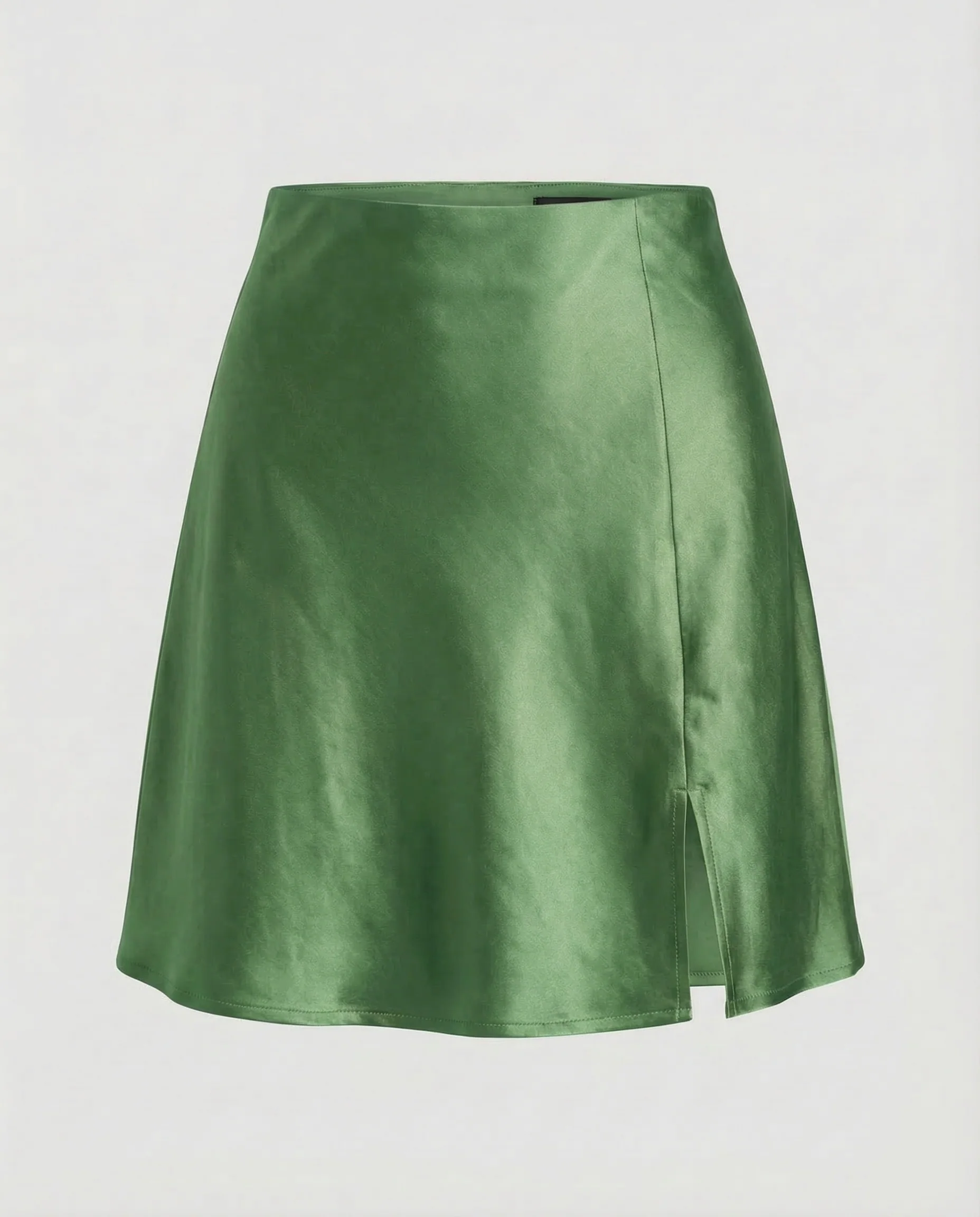 Damen Satin Minirock Schlitz - Image 11