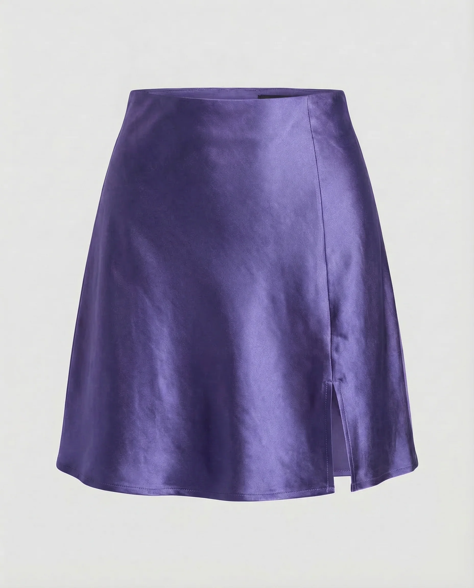 Damen Satin Minirock Schlitz - Image 12
