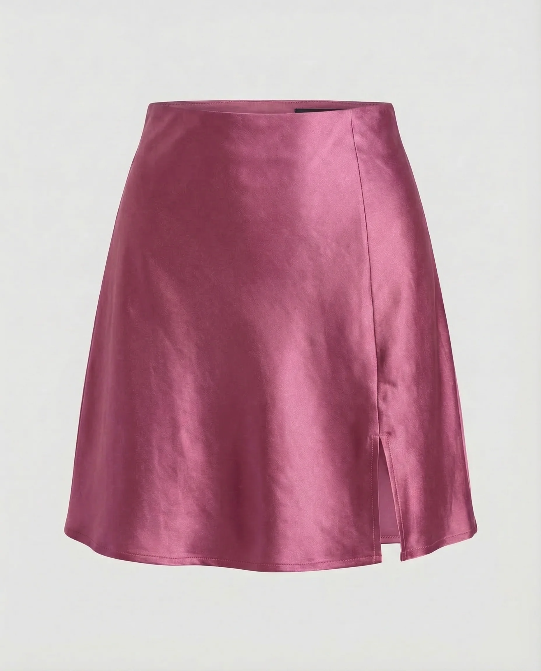 Damen Satin Minirock Schlitz - Image 14