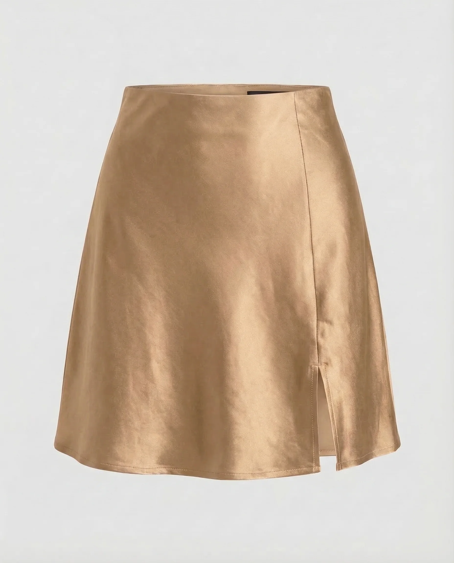Damen Satin Minirock Schlitz - Image 7