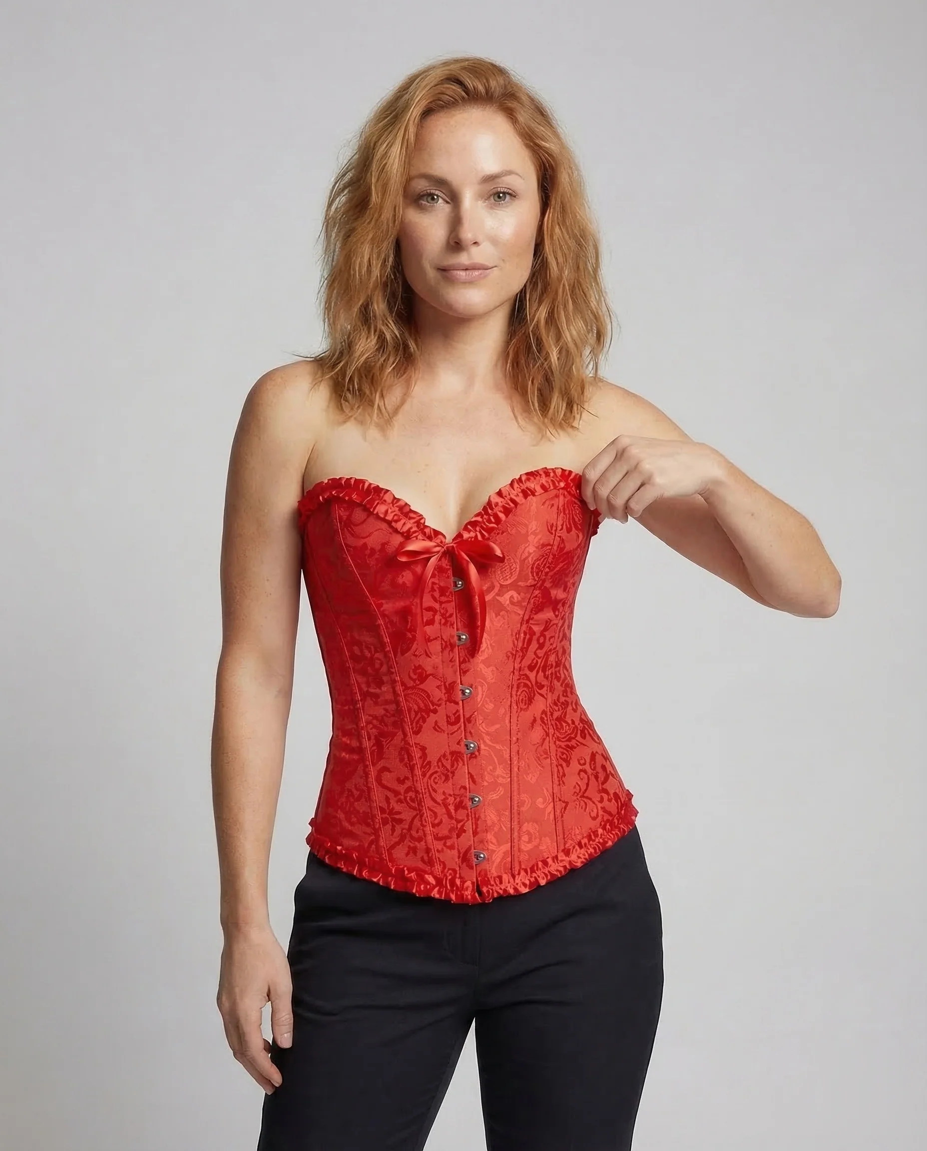 Damen Korsett Bustier Jacquard - Image 2