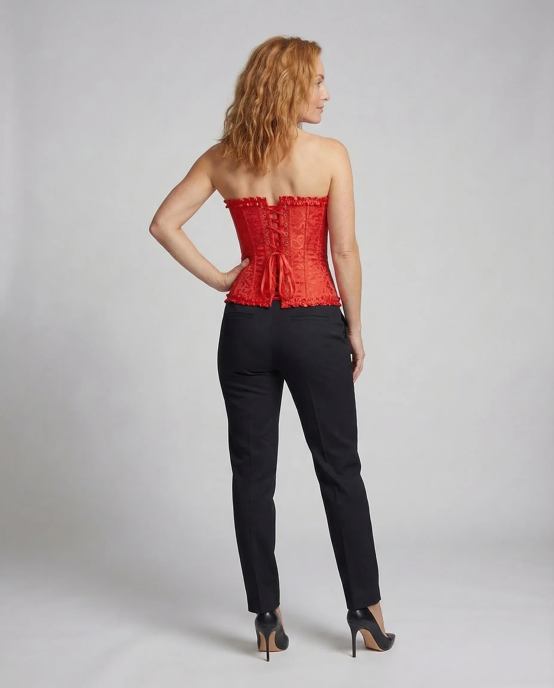Damen Korsett Bustier Jacquard - Image 4