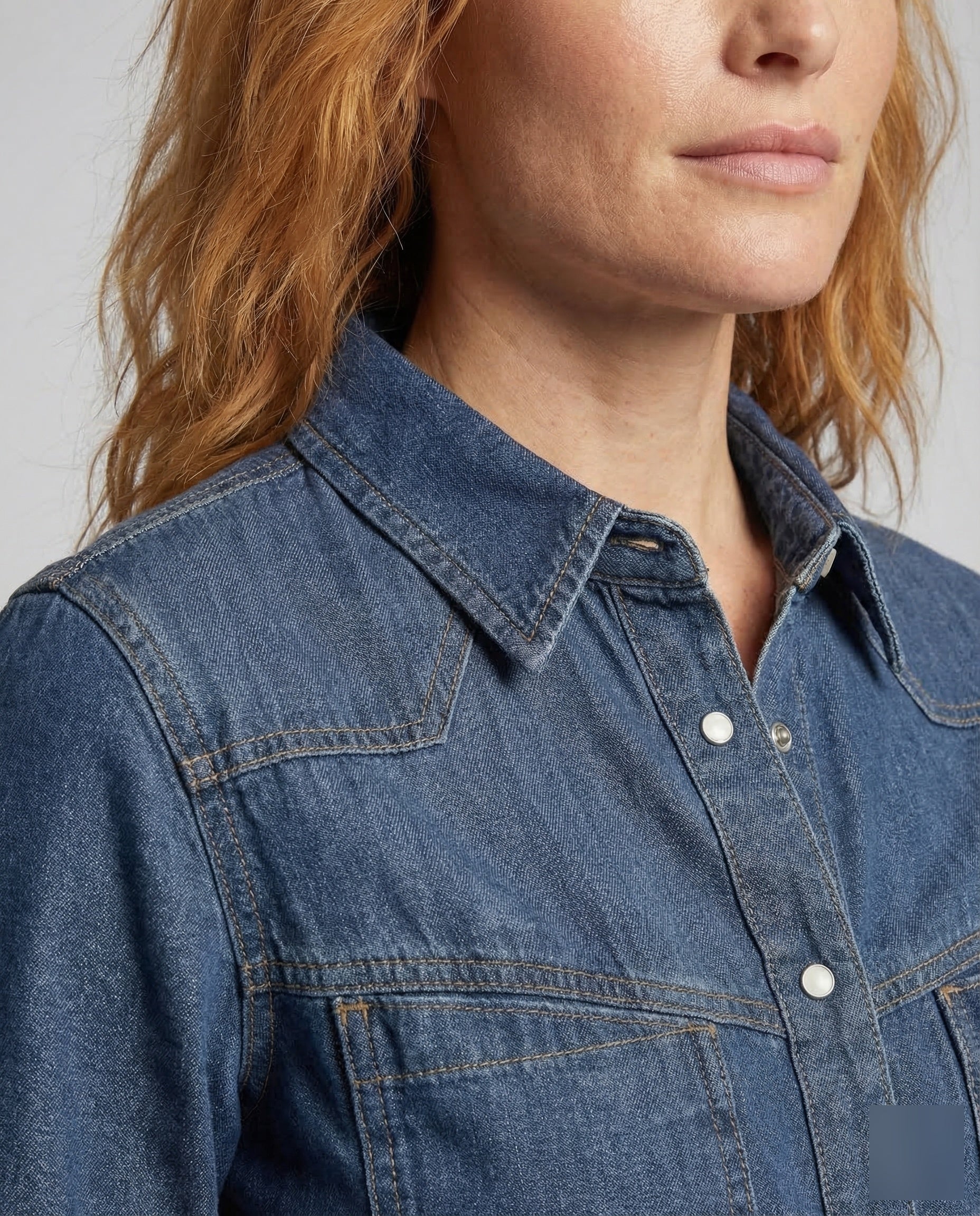 Damen Jeanshemd Western - Image 3
