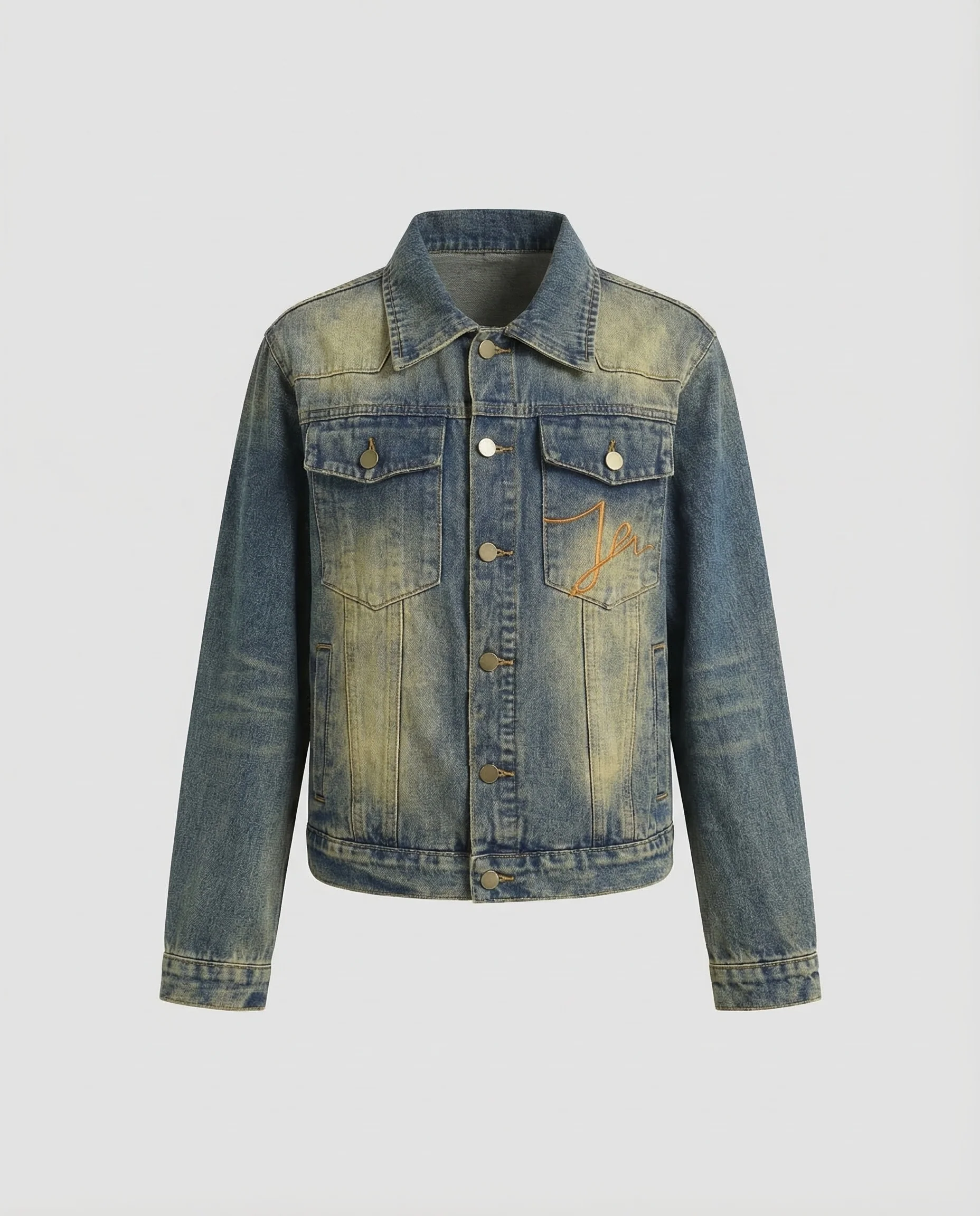 Damen Jeansjacke Used Stickerei - Image 5