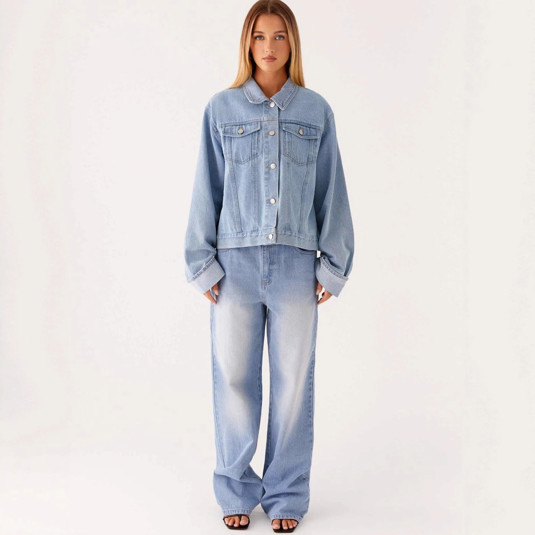 Damen Jeansjacke Damen Oversize