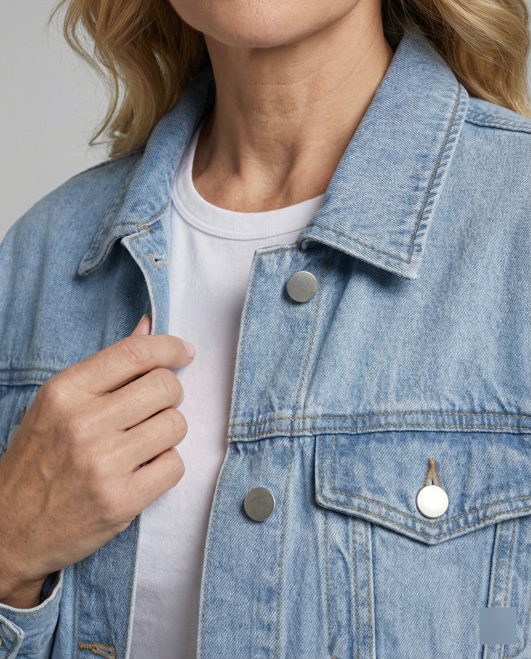 Damen Jeansjacke Damen Oversize - Image 8