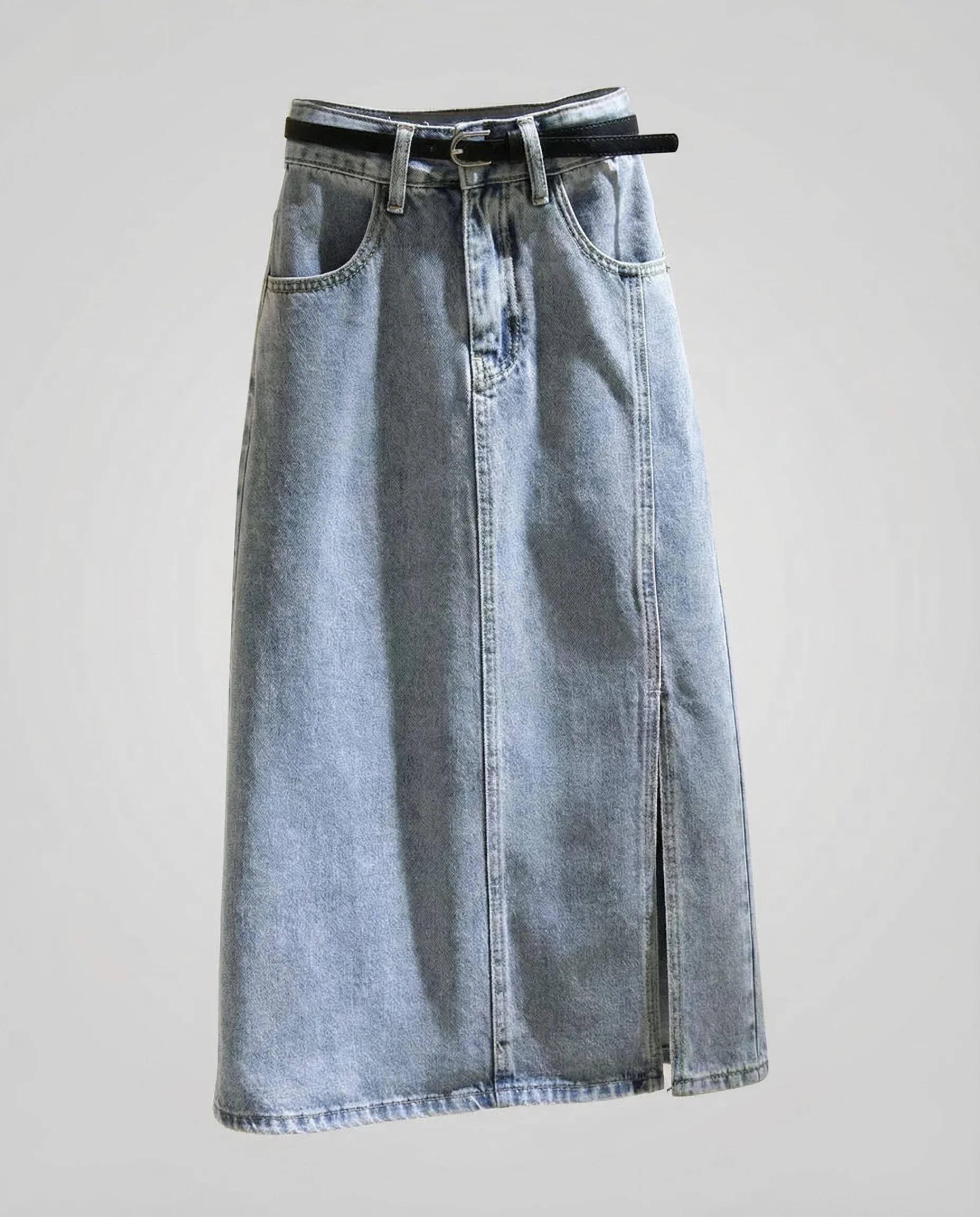 Damen Jeans Midirock High Waist - Image 5