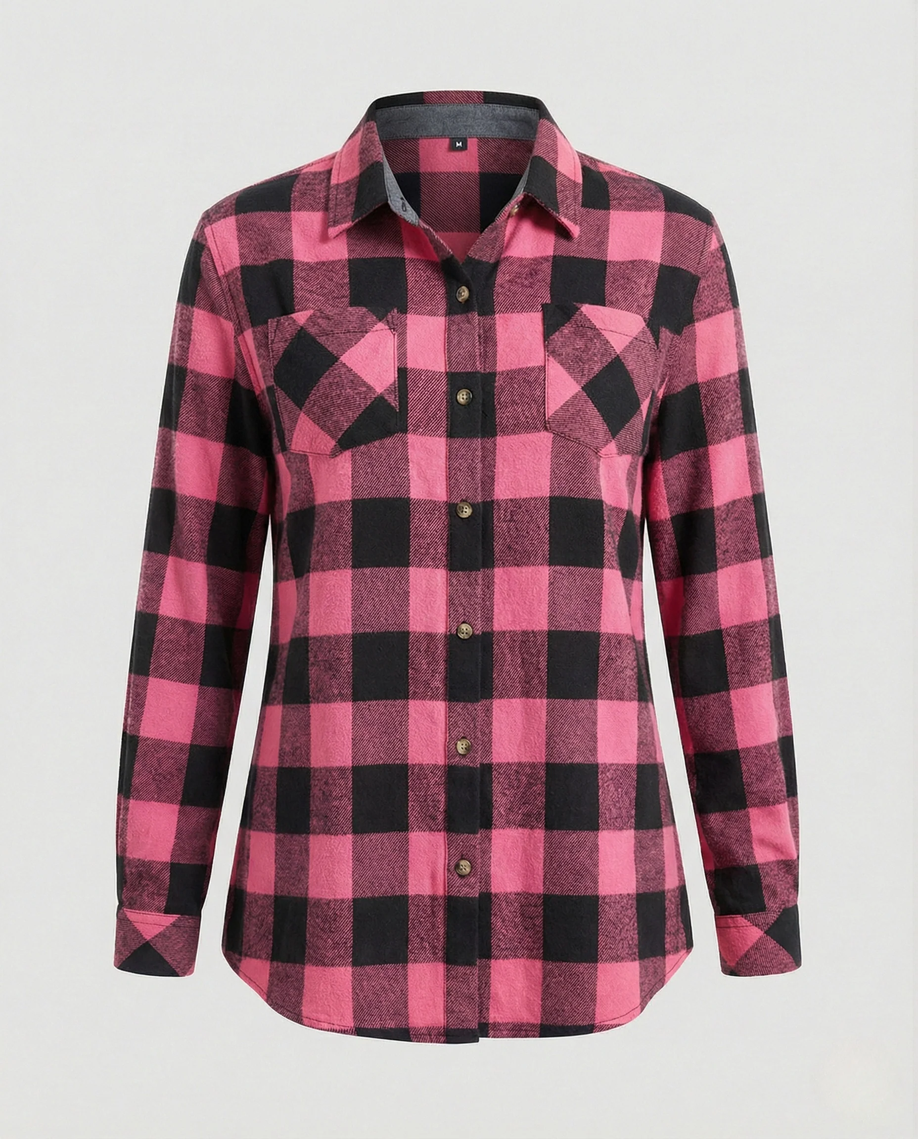 Damen Flanellhemd Knotenfront - Image 11
