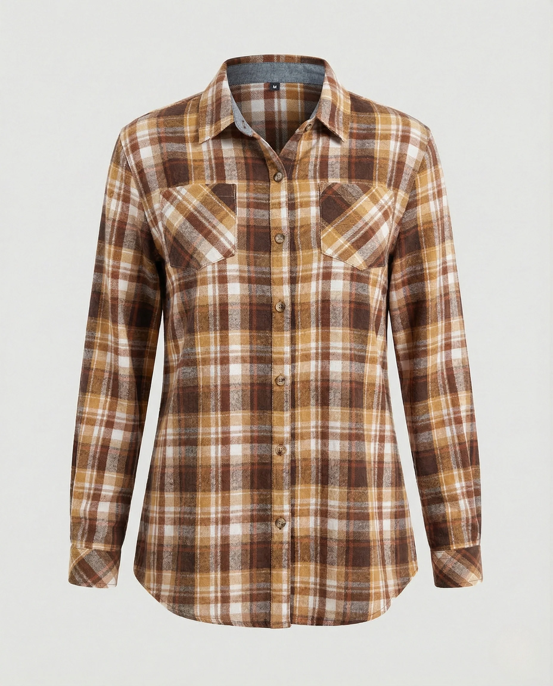 Damen Flanellhemd Knotenfront - Image 16