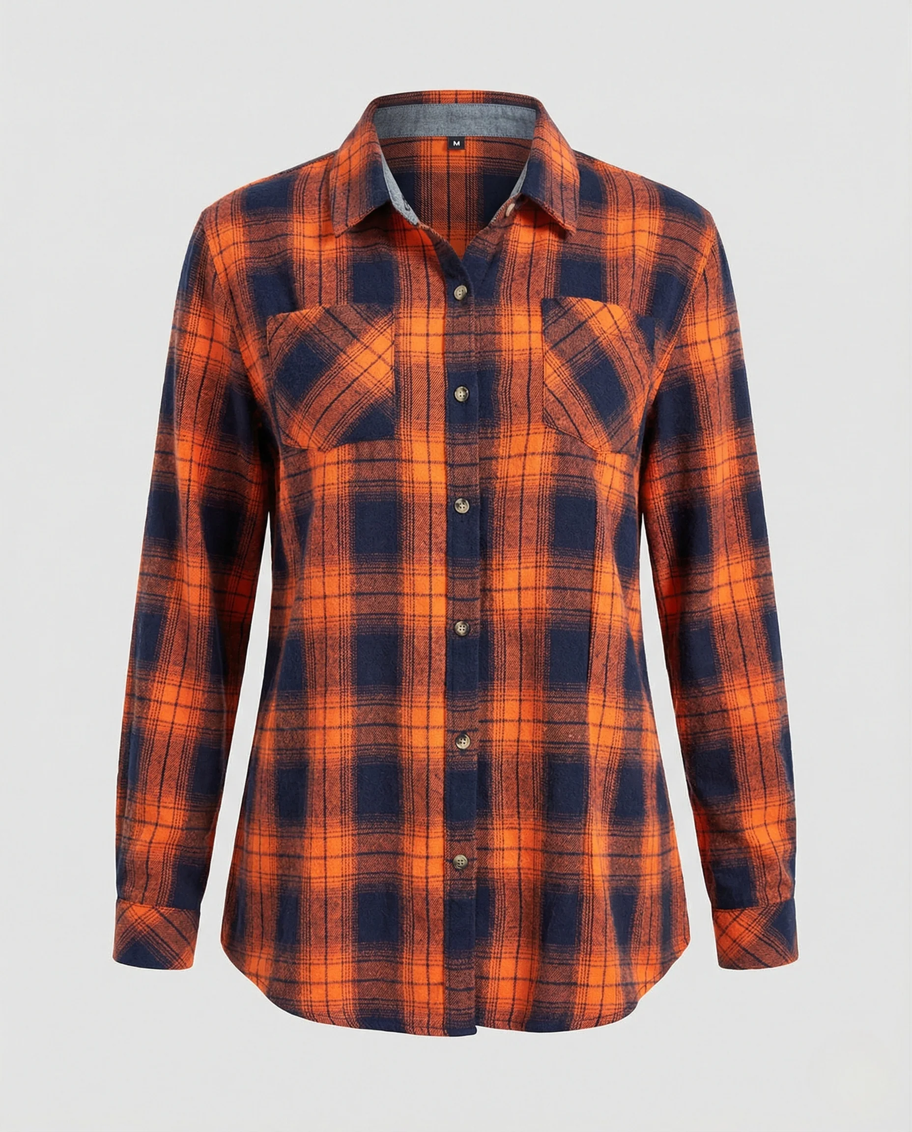 Damen Flanellhemd Knotenfront - Image 5