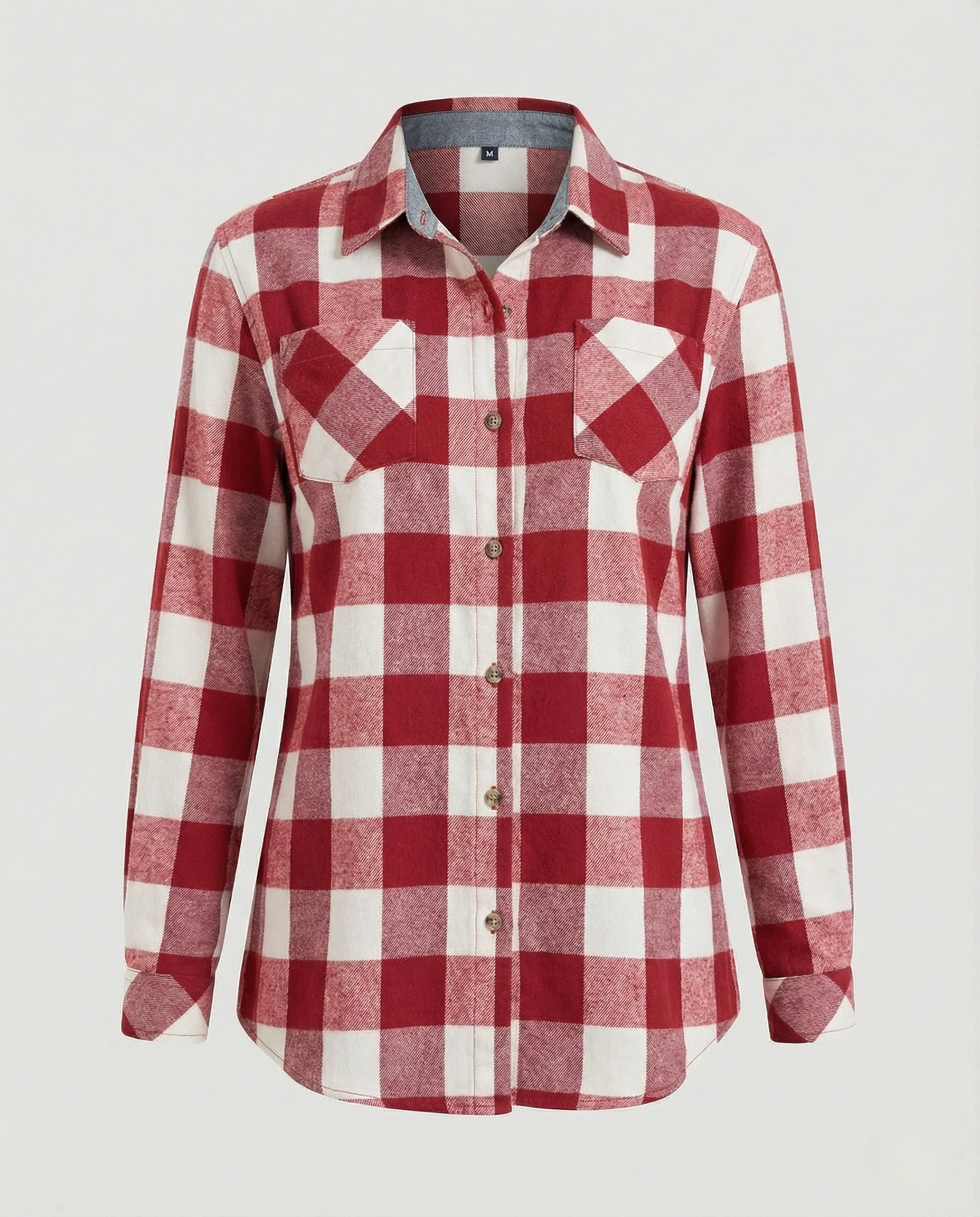 Damen Flanellhemd Knotenfront - Image 7