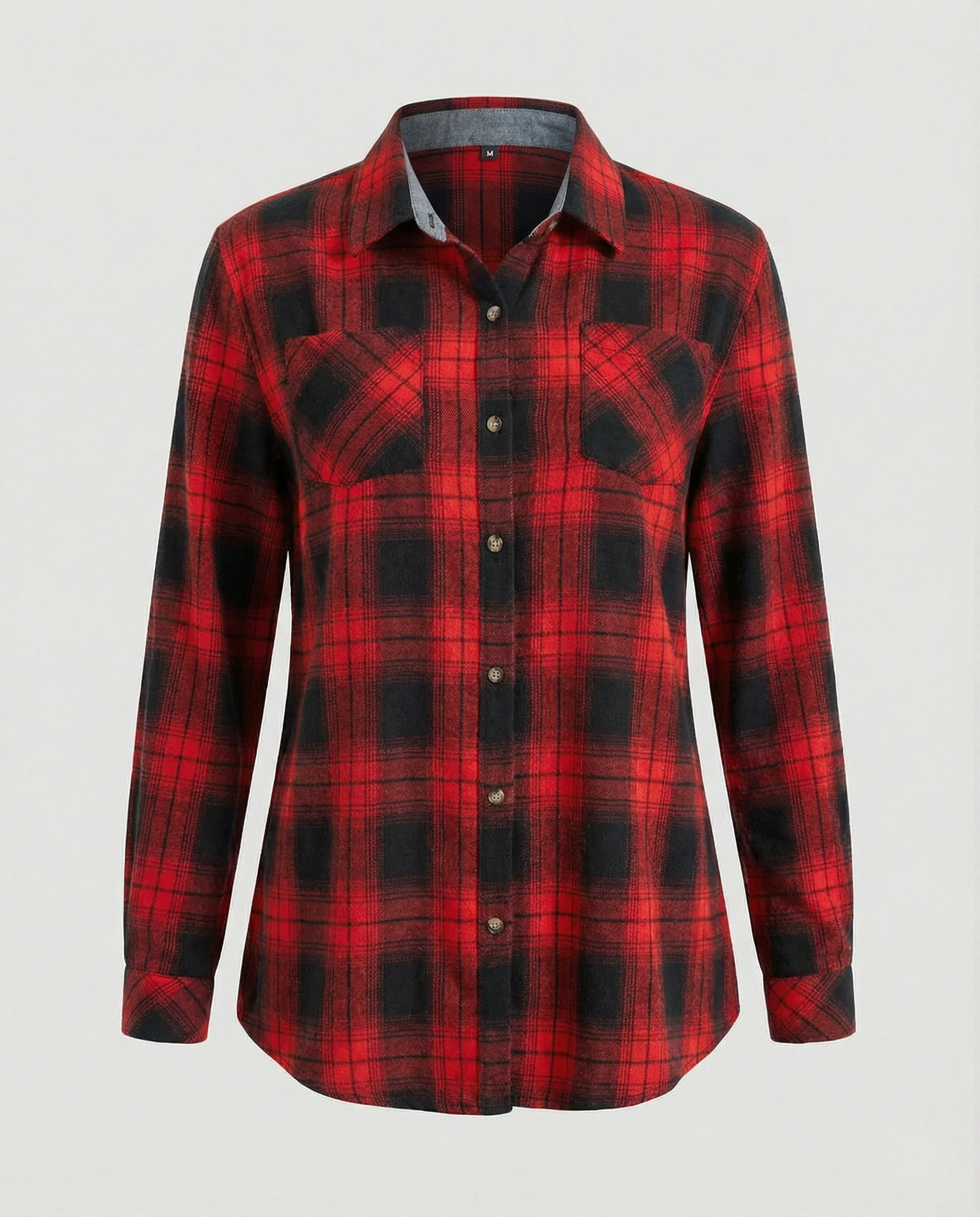 Damen Flanellhemd Knotenfront - Image 9