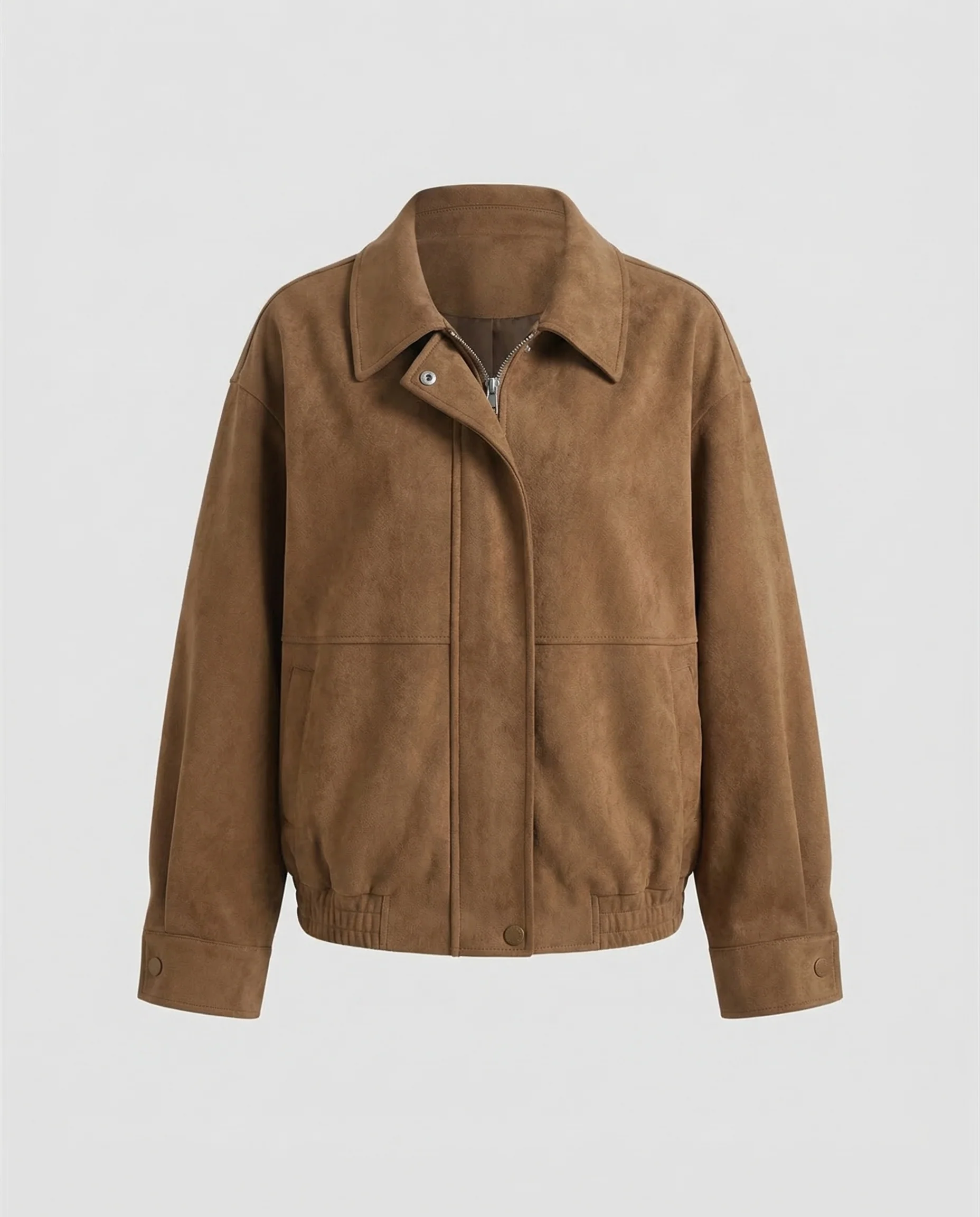 Damen Velours Flightjacke Boxy - Image 5