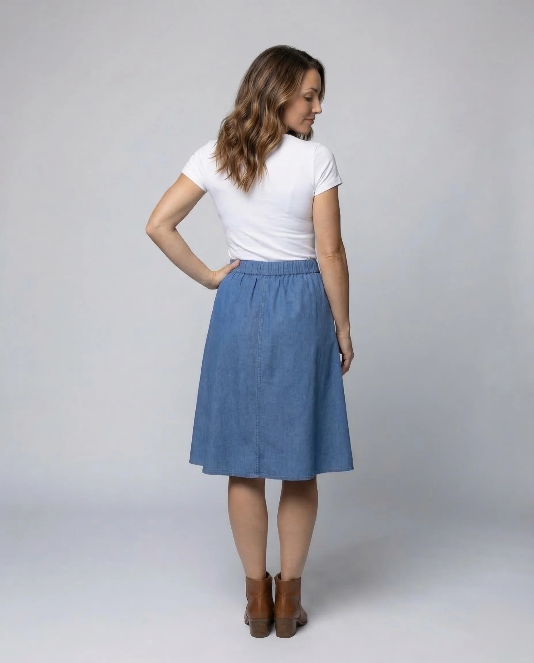 Damen Jeansrock A Linie - Image 4