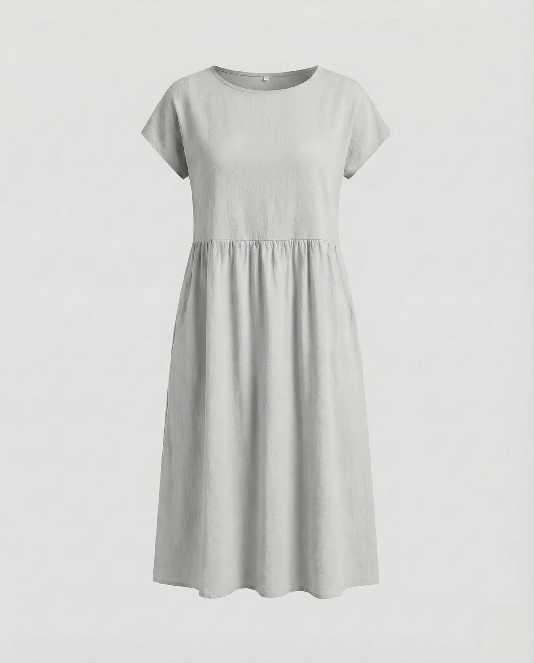 Damen Babydoll Kleid Knielang Taschen - Image 10