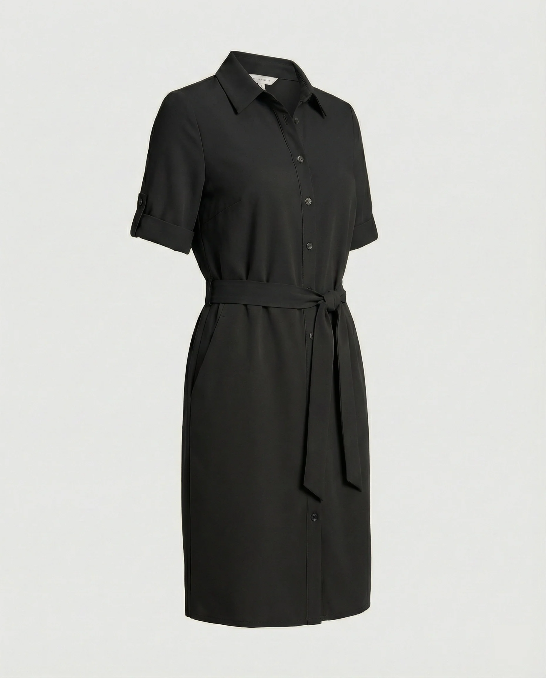 Knielanges Hemdblusenkleid Mit Taschen Damen - Image 6