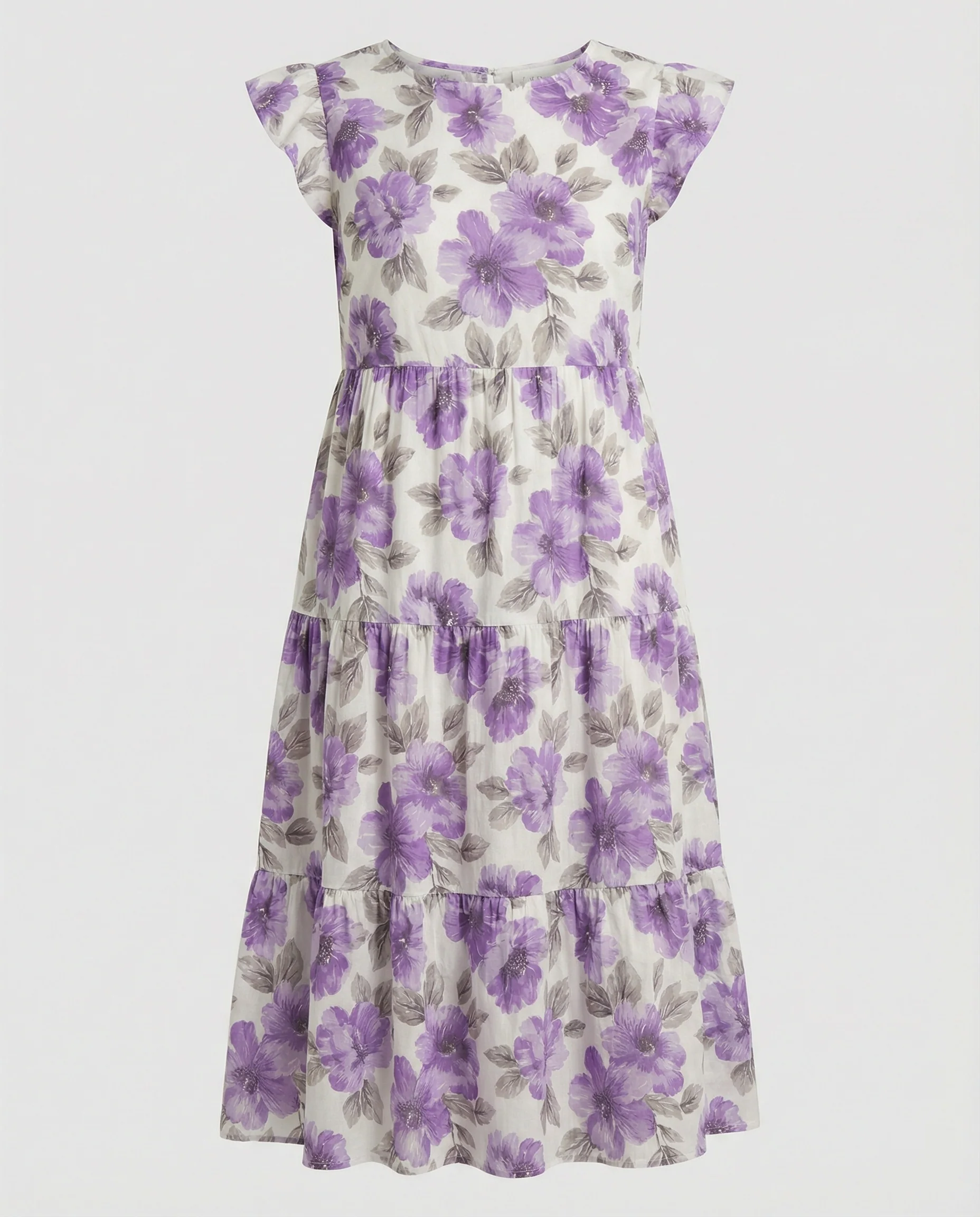 Damen Sommerkleid knielang mit Volant - Image 3
