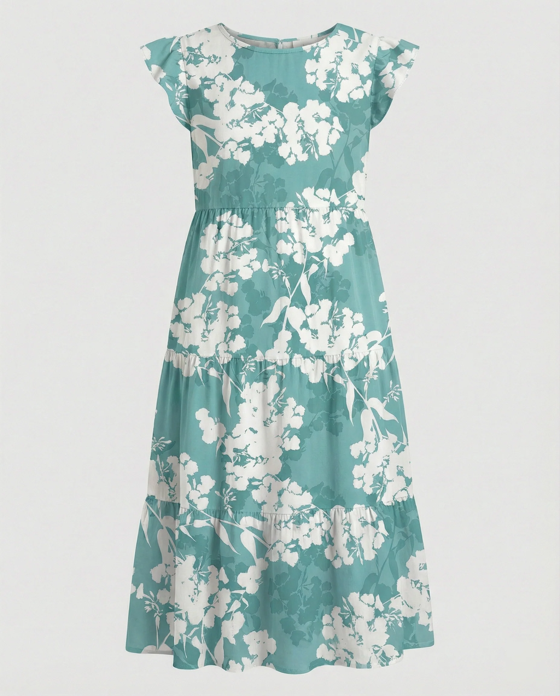 Damen Sommerkleid knielang mit Volant - Image 5
