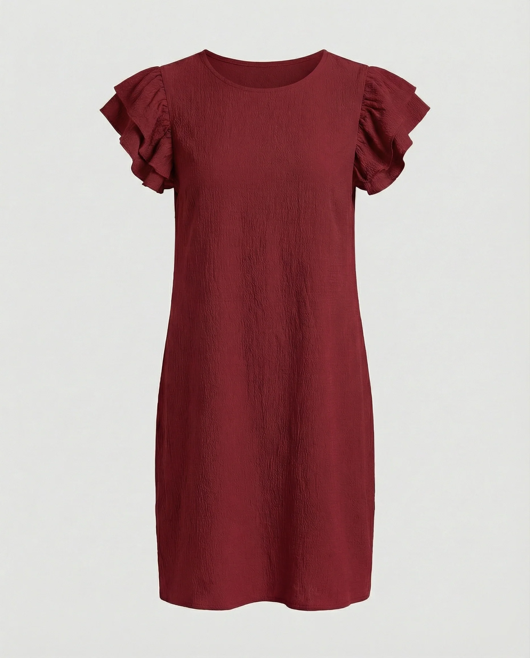 Damen Sommerkleid knielang Volant - Image 10