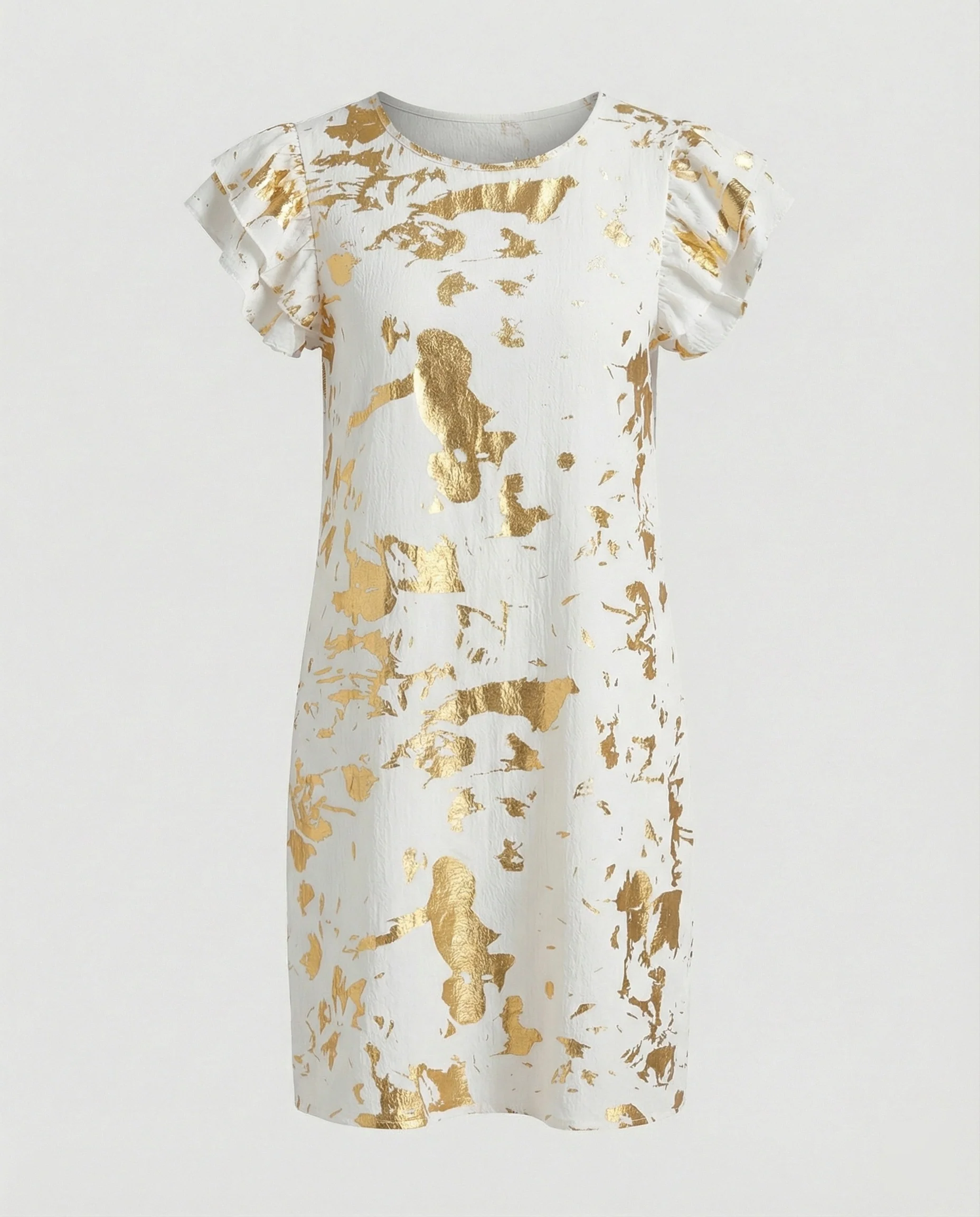 Damen Sommerkleid knielang Volant - Image 14